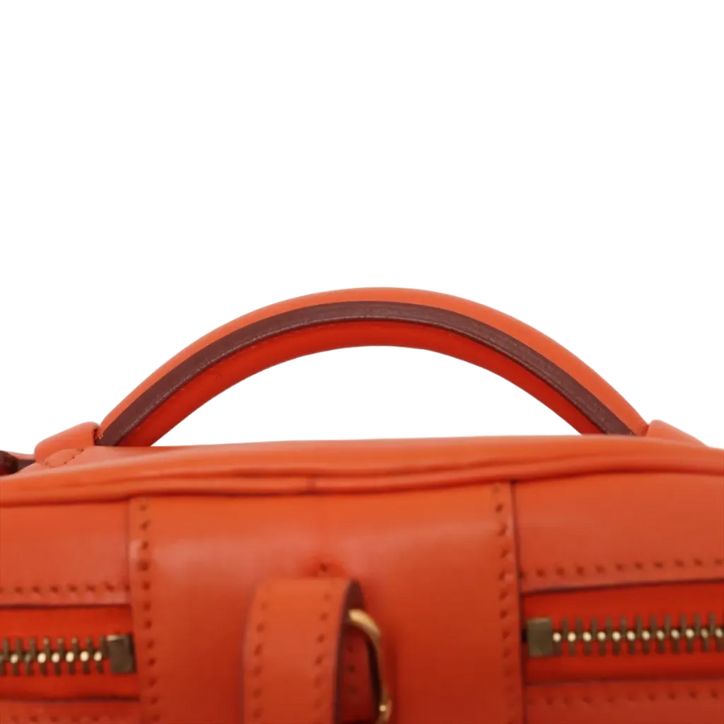 Pre-Owned Hermès InterCity Vanity Case Orange with Inserts Dust Bag and Box - Authenticated