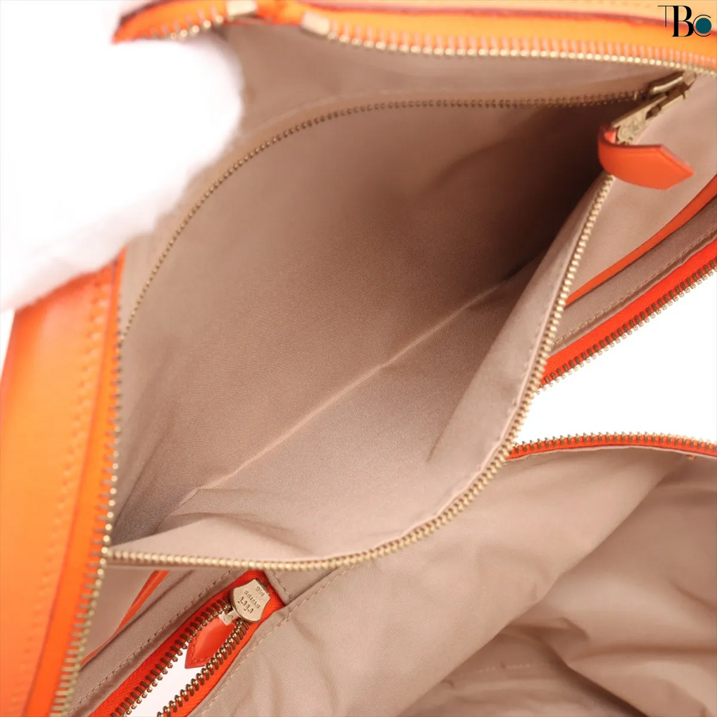 Pre-Owned Hermès InterCity Vanity Case Orange with Inserts Dust Bag and Box - Authenticated