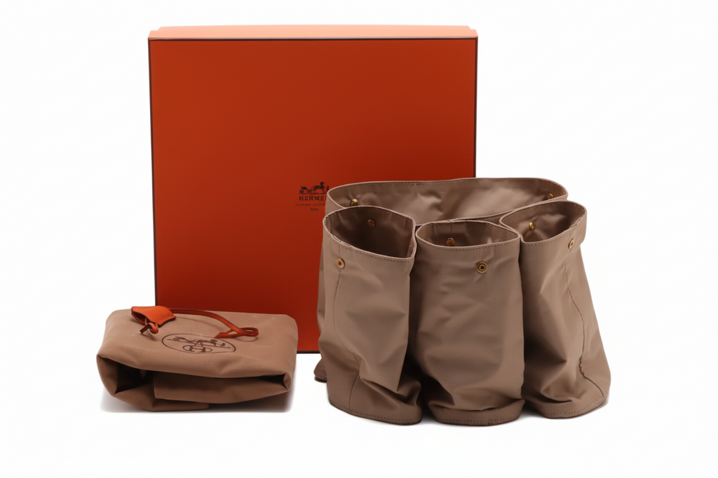 Pre-Owned Hermès InterCity Vanity Case Orange with Inserts Dust Bag and Box - Authenticated