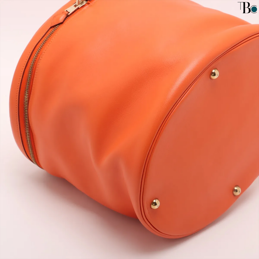 Pre-Owned Hermès InterCity Vanity Case Orange with Inserts Dust Bag and Box - Authenticated