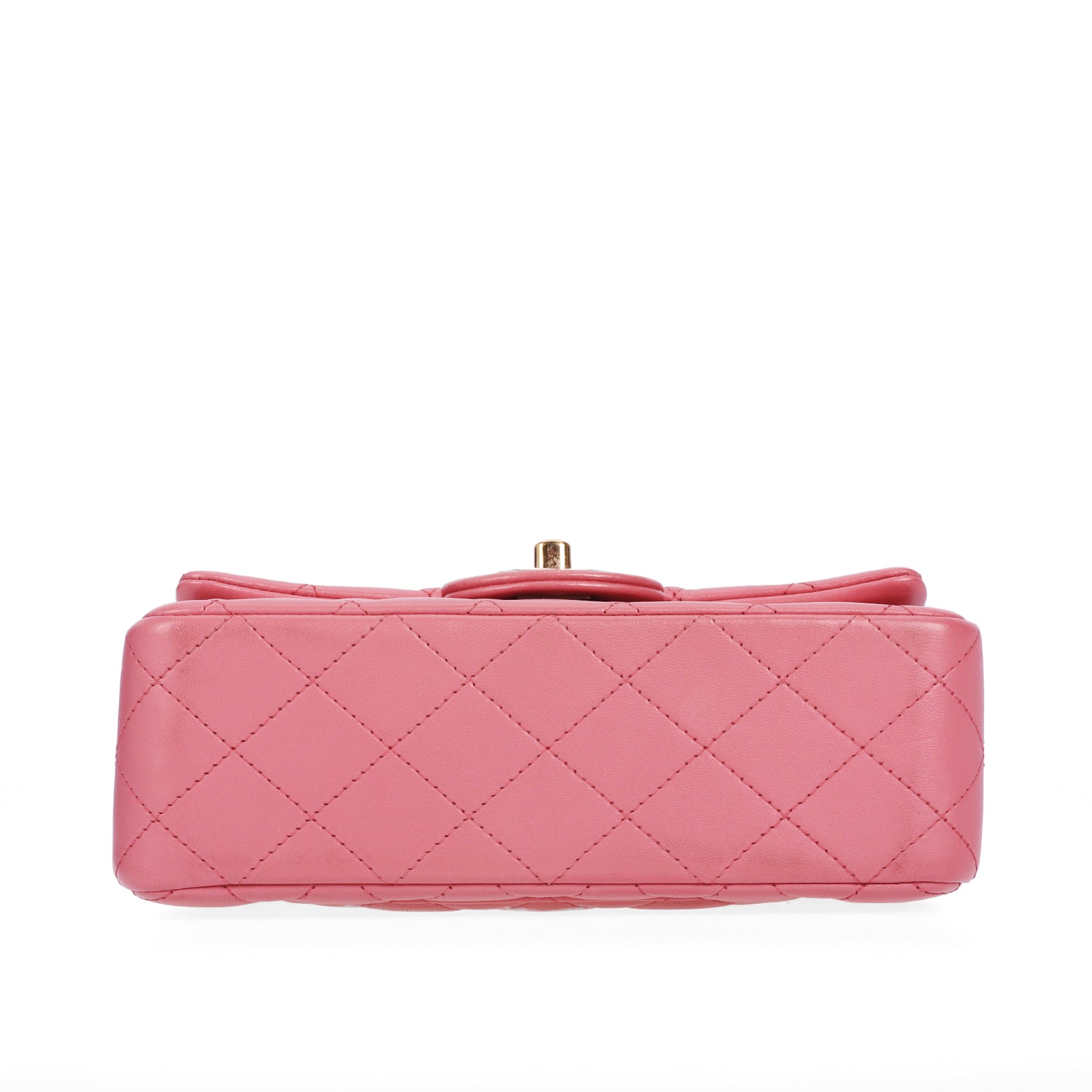 Pre-Owned Chanel Mini Flap Top Handle Bag Pink Gold Hardware - Authenticated