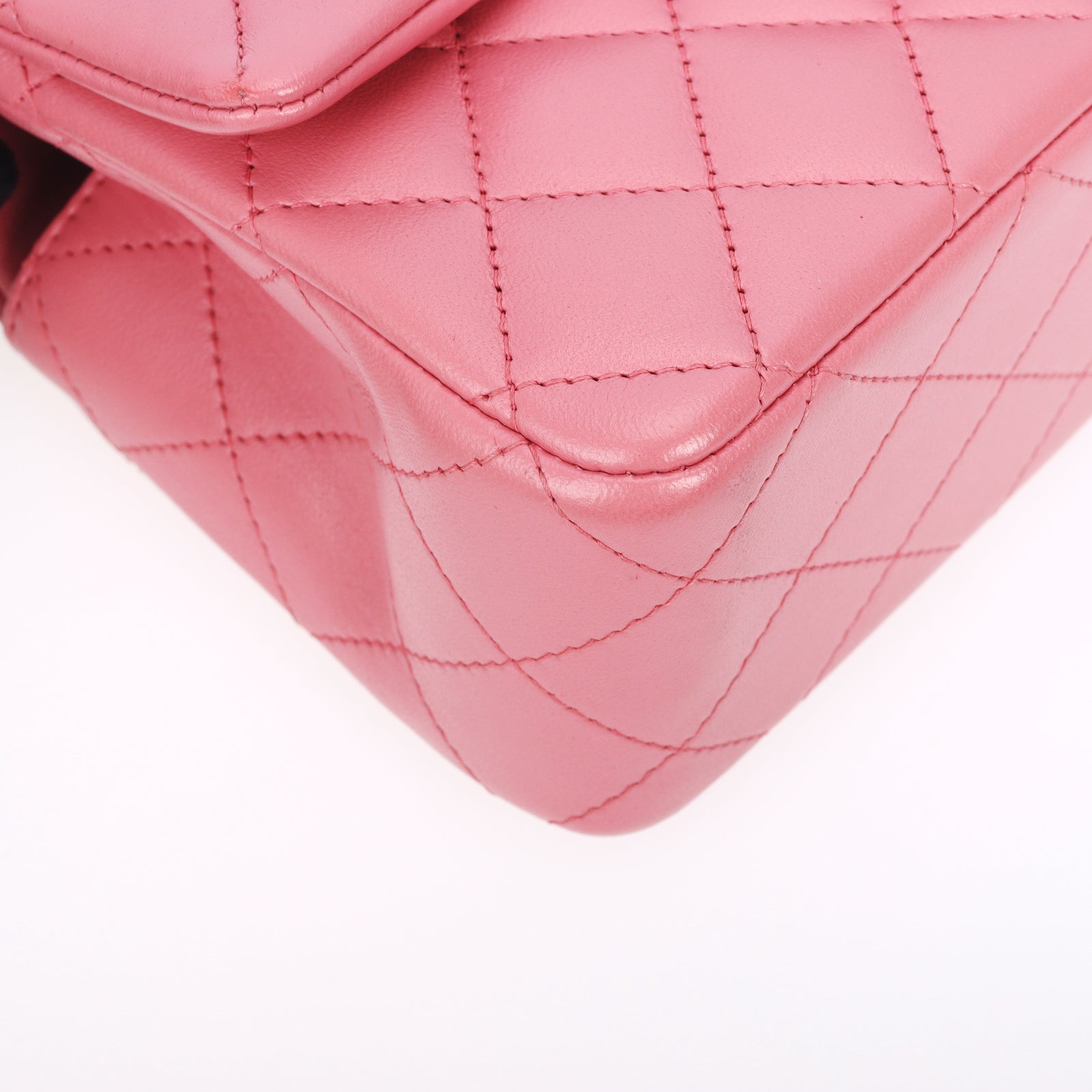 Pre-Owned Chanel Mini Flap Top Handle Bag Pink Gold Hardware - Authenticated