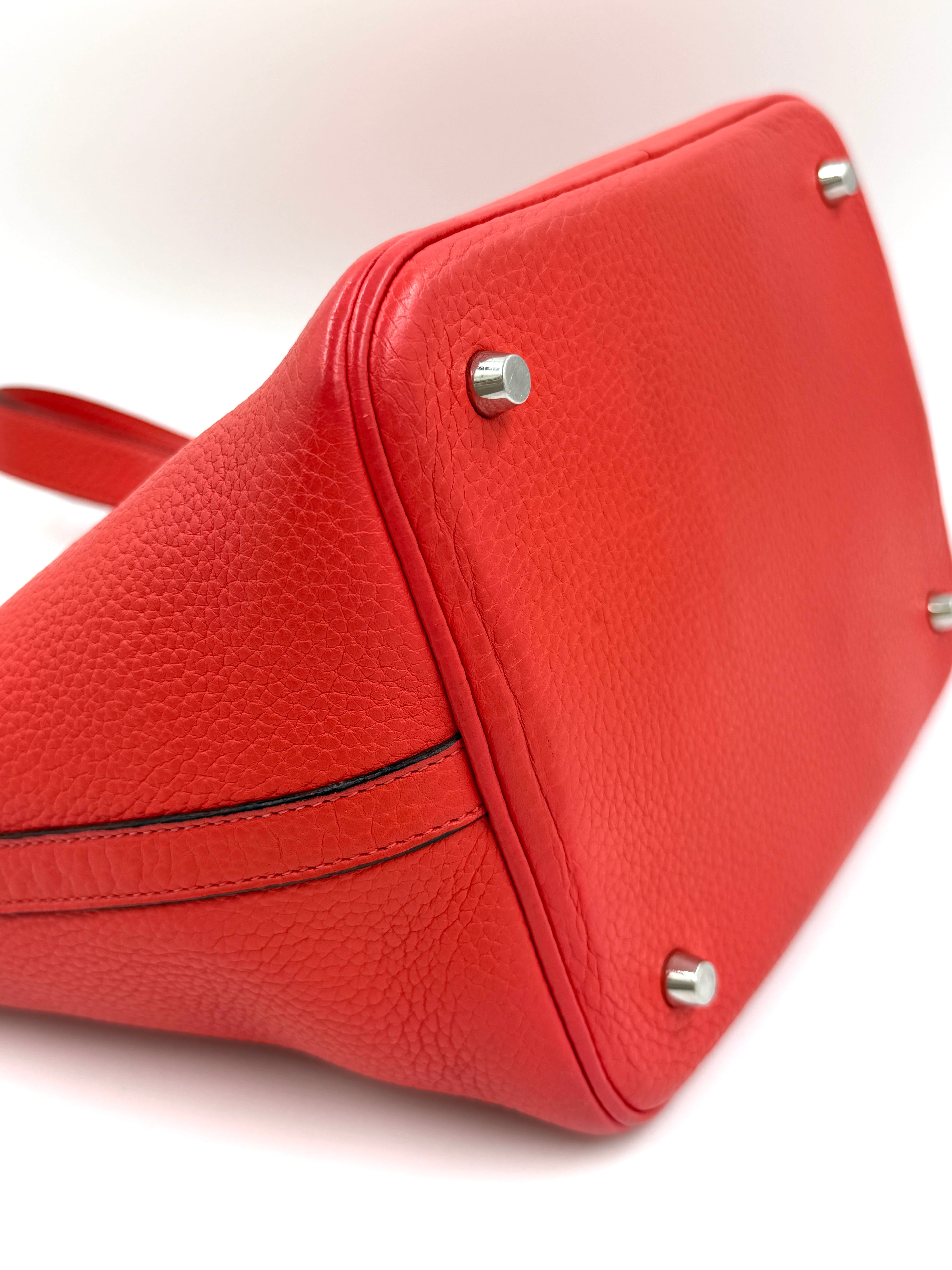 Pre-Owned Hermes Picotin 18 PM Rose Jaipur Taurillon Clemence Lock Bag - Authenticated