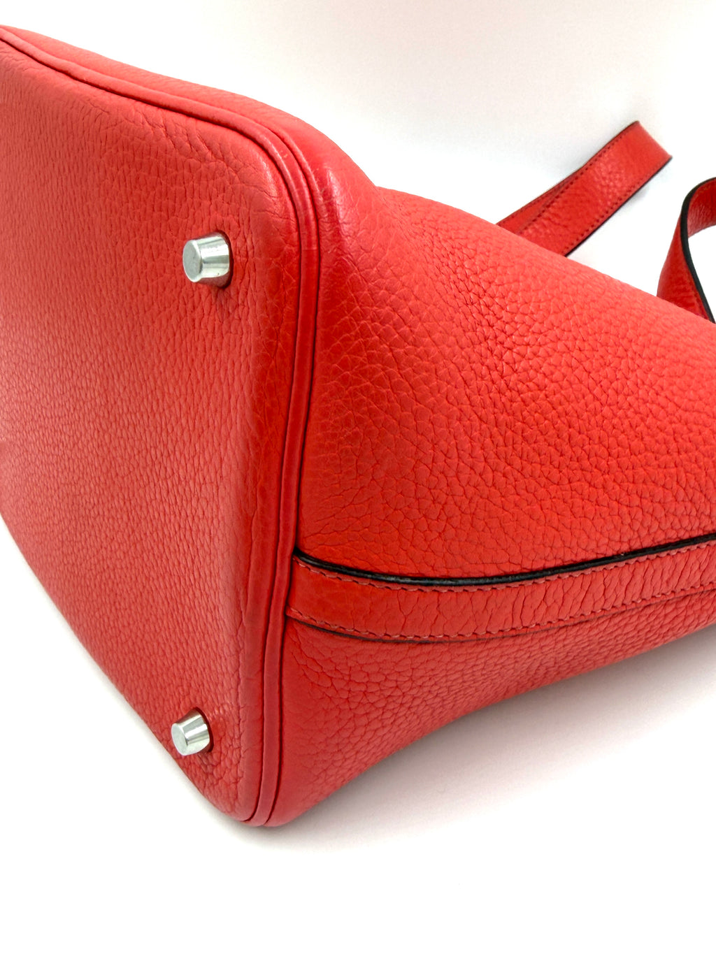Pre-Owned Hermes Picotin 18 PM Rose Jaipur Taurillon Clemence Lock Bag - Authenticated