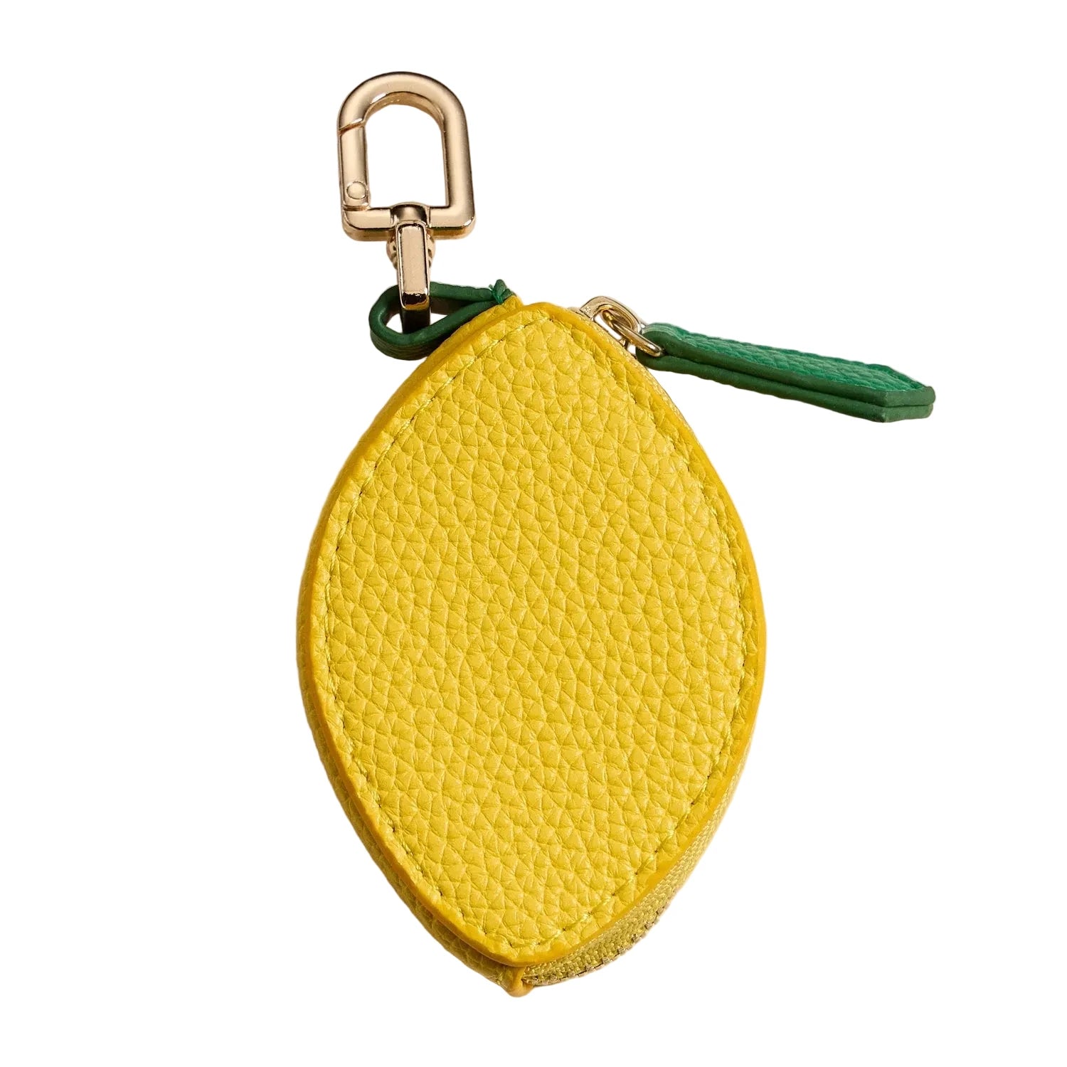 Lemon Leather Pouch Keychain Bag Charm