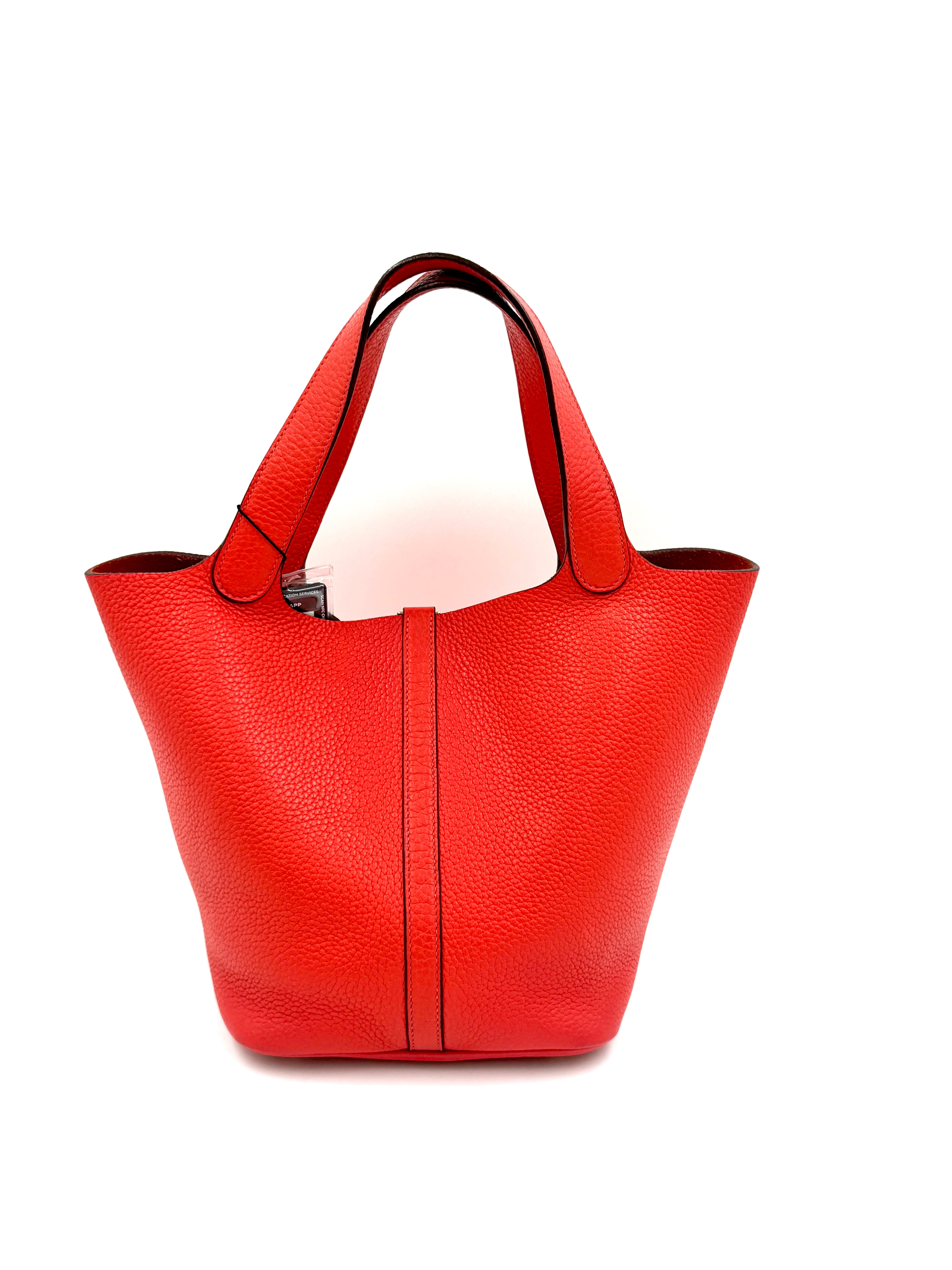 Pre-Owned Hermes Picotin 18 PM Rose Jaipur Taurillon Clemence Lock Bag - Authenticated