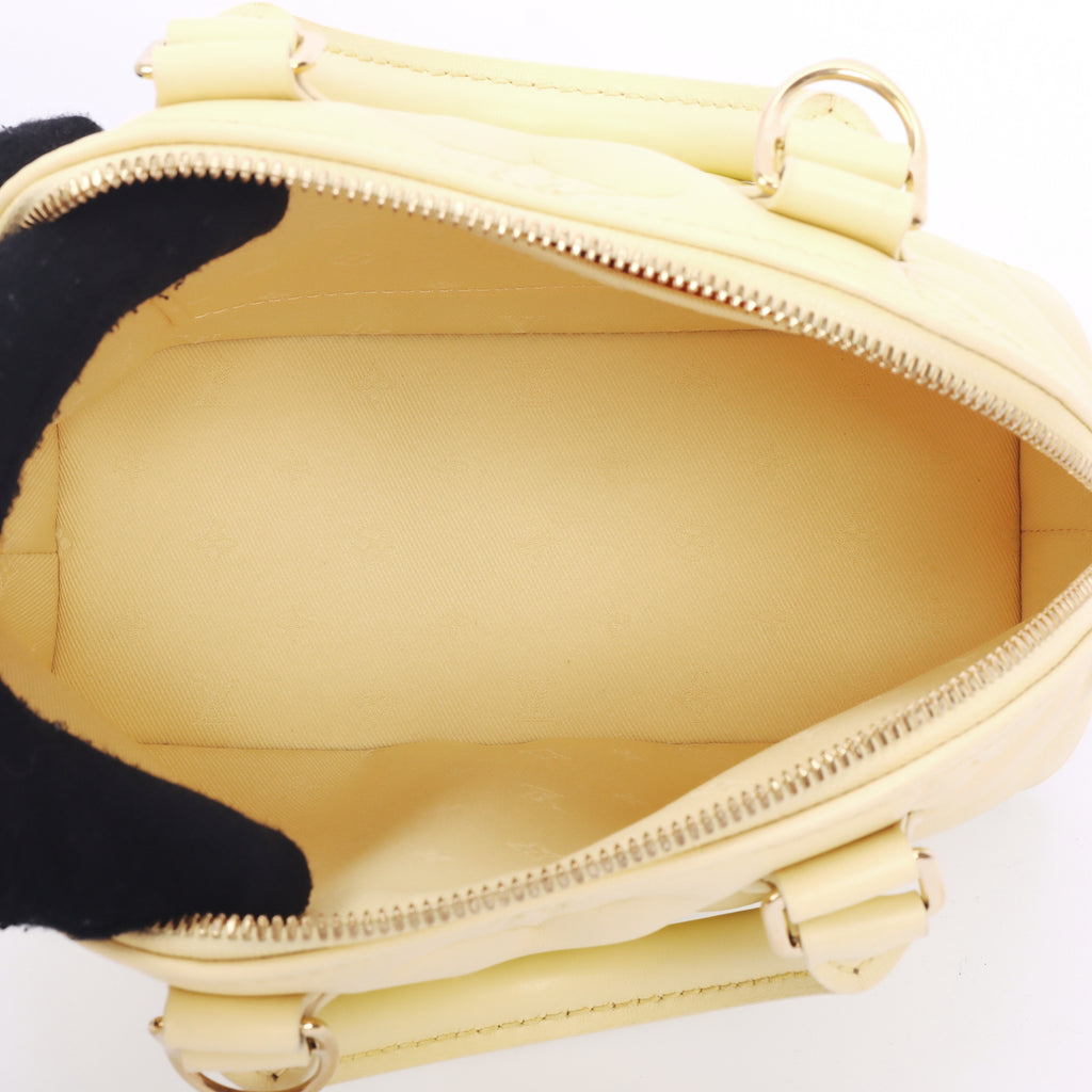 Pre-Owned Louis Vuitton Bubblegram Pale Yellow Alma BB - Authenticated