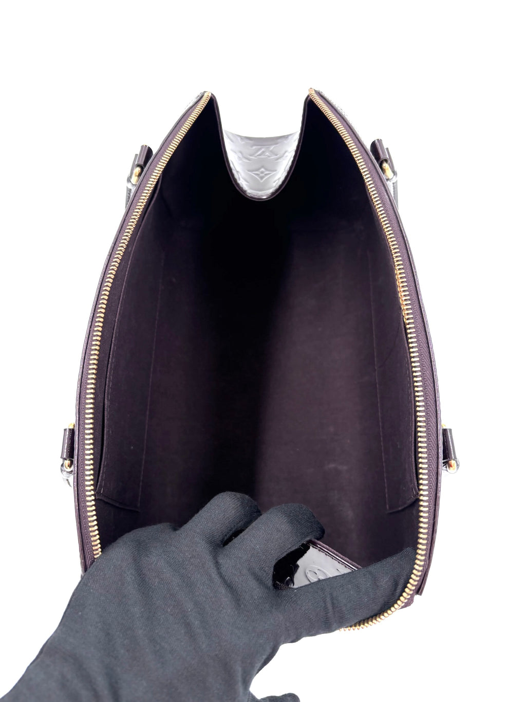 Pre-owned Louis Vuitton Sherwood PM Amarante Monogram Vernis - Authenticated