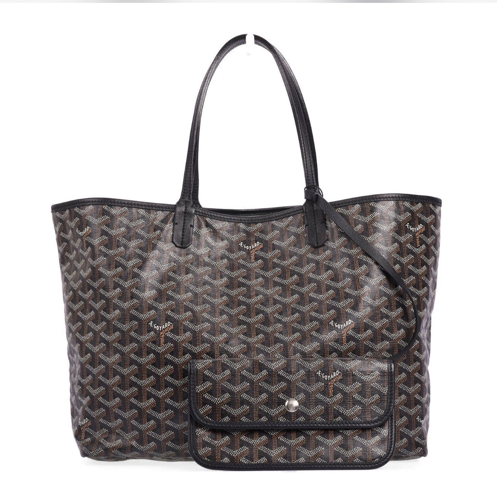 Pre-owned Goyard Goyardine Saint Louis PM Tote in Black - Authenticated