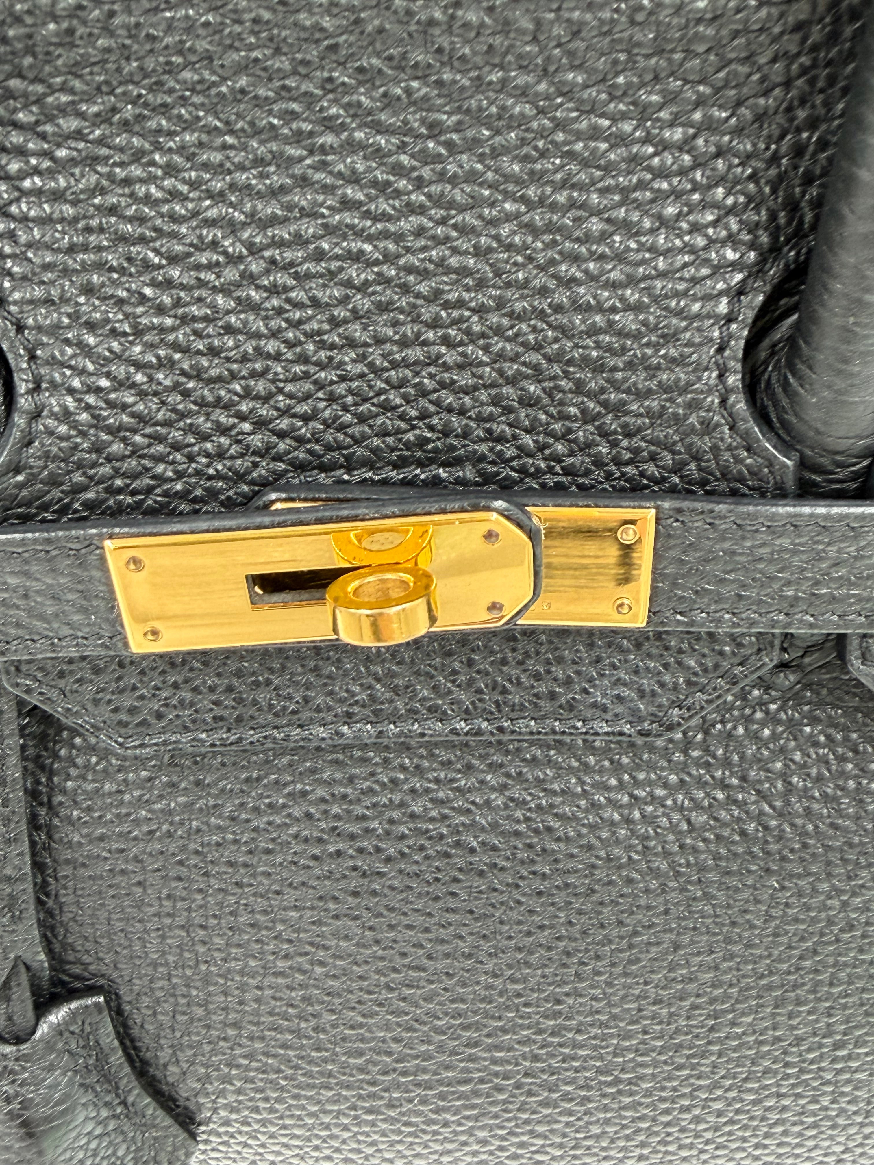 Pre-owned Hermès Birkin 35 Black Togo Leather Gold Hardware - Authenticated