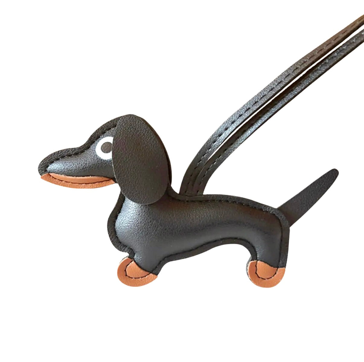 Black Dachshund Bag Charm