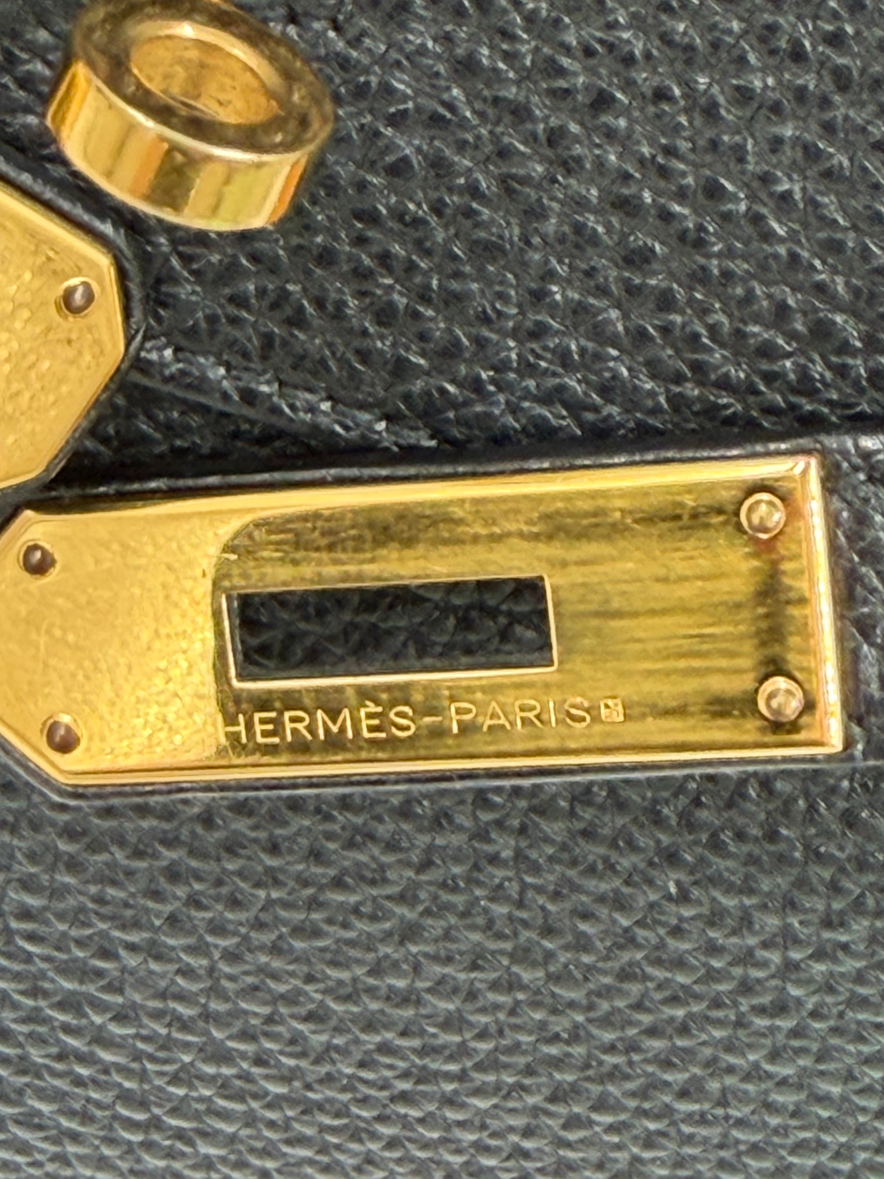 Pre-owned Hermès Birkin 35 Black Togo Leather Gold Hardware - Authenticated
