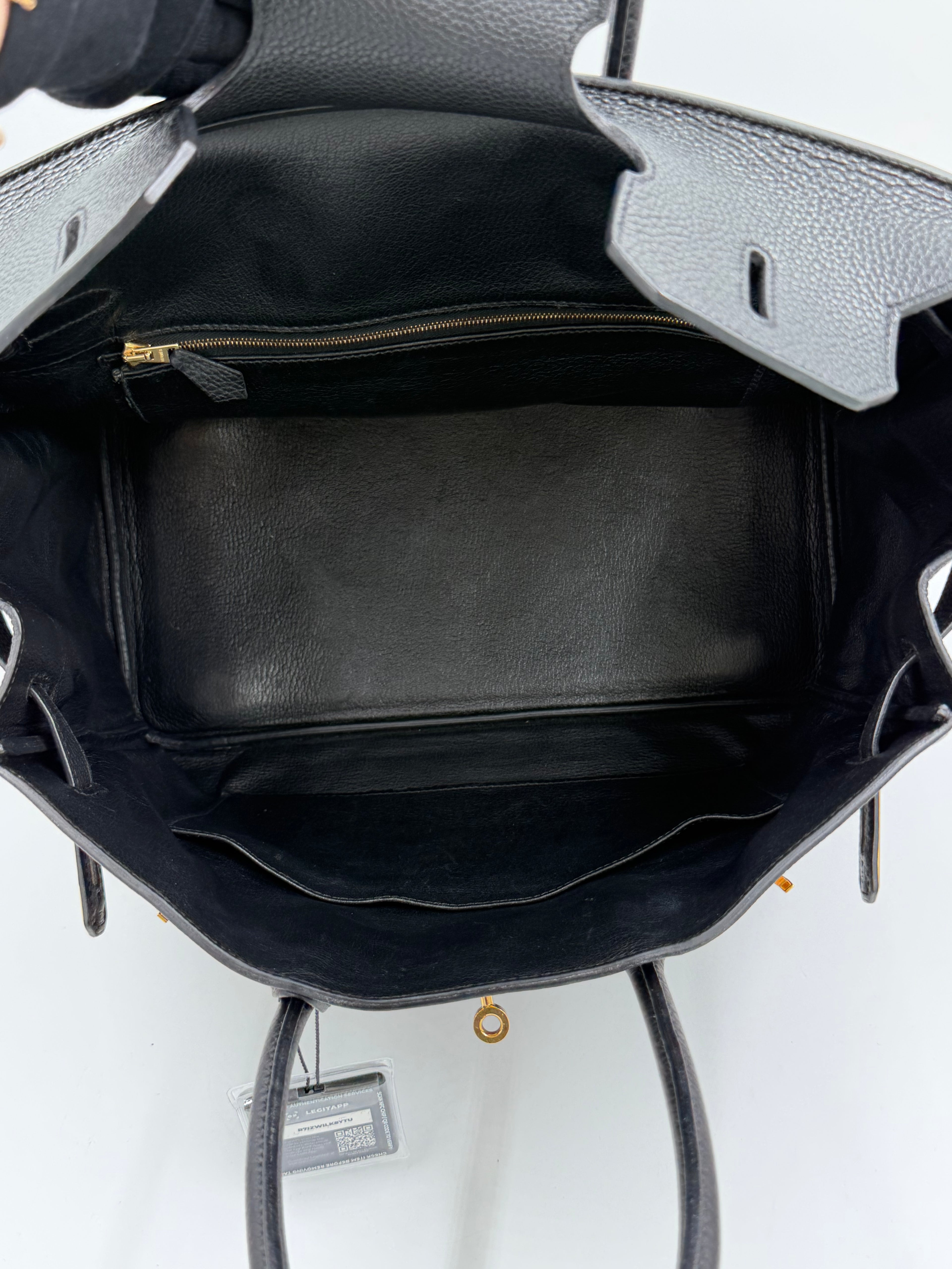 Pre-owned Hermès Birkin 35 Black Togo Leather Gold Hardware - Authenticated