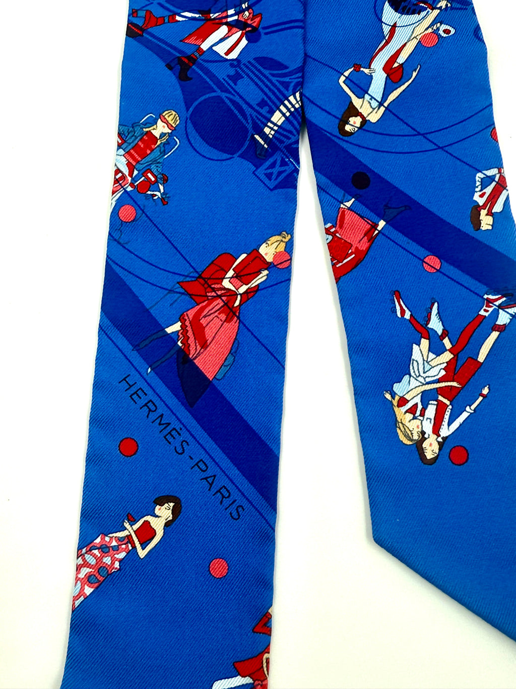 Pre-Owned Hermès Ex-Libris Les Parisiennes Silk Twilly Scarf
