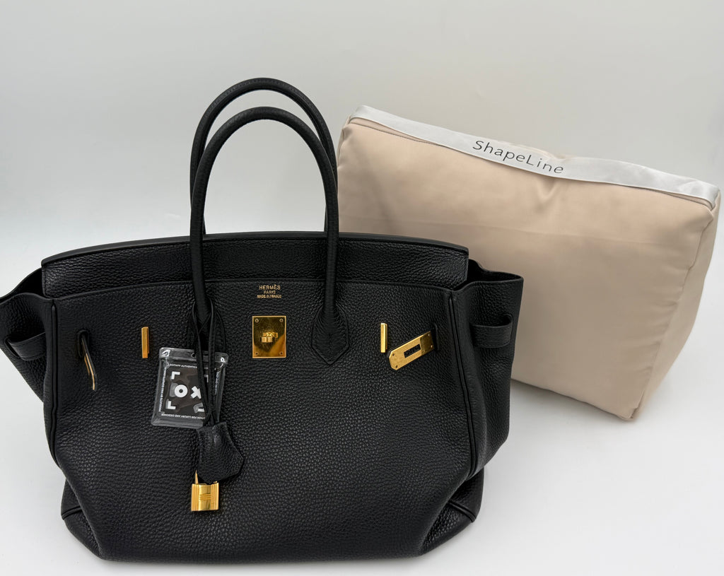 Pre-owned Hermès Birkin 35 Black Togo Leather Gold Hardware - Authenticated