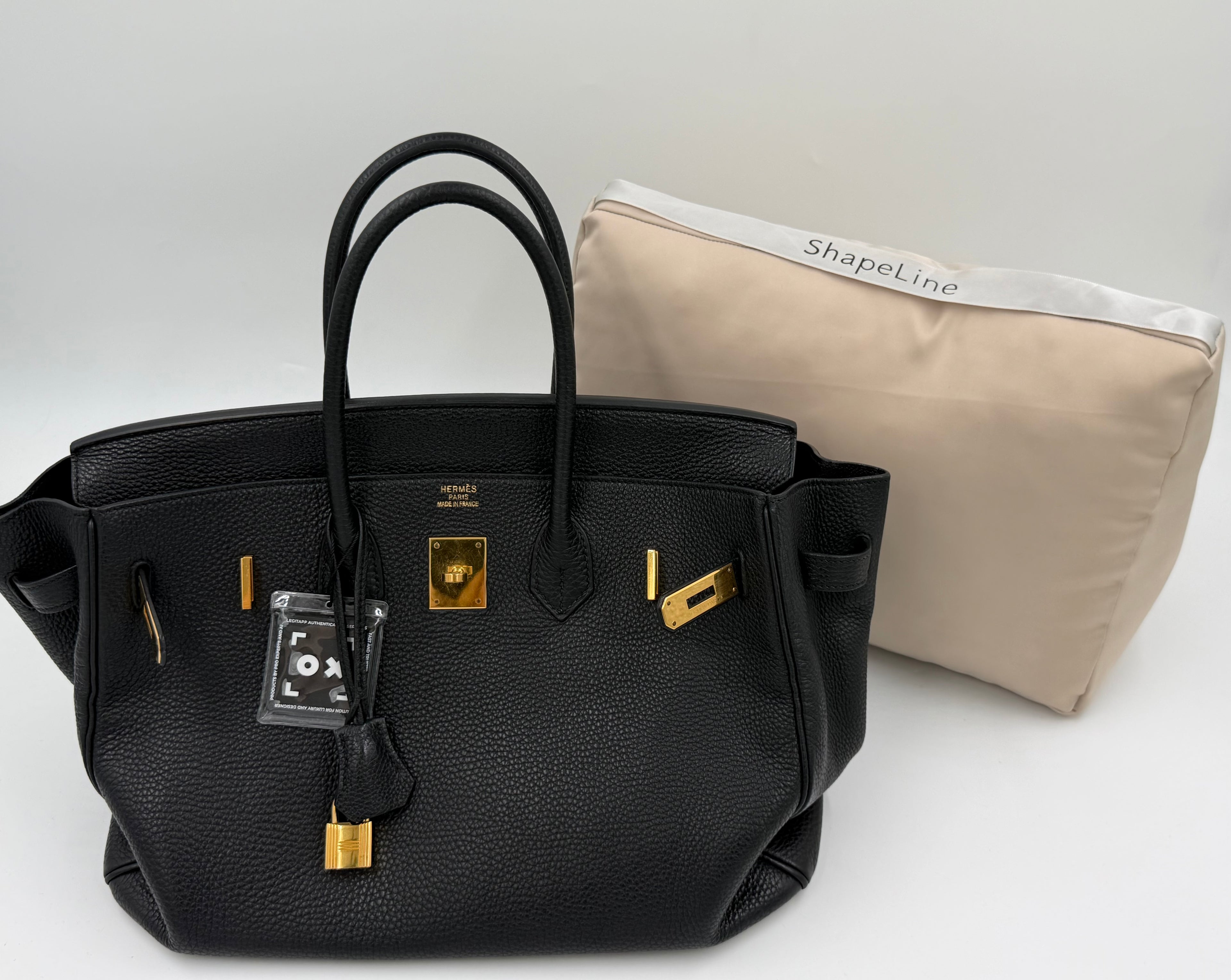 Pre-owned Hermès Birkin 35 Black Togo Leather Gold Hardware - Authenticated