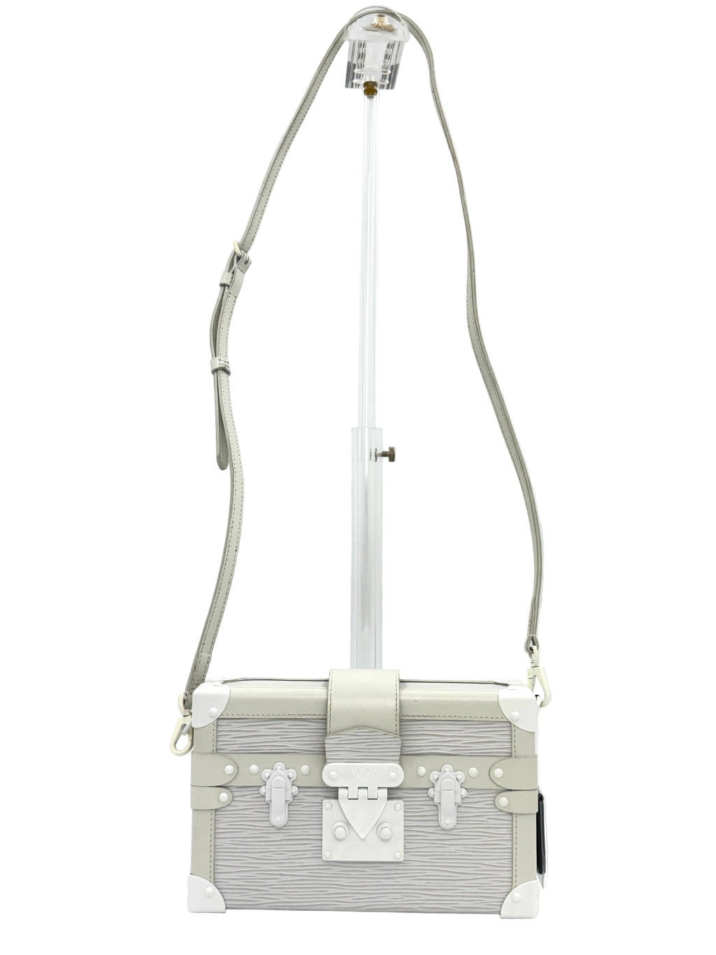 Pre-Owned Louis Vuitton Epi Monochrome White Petite Malle - Authenticated
