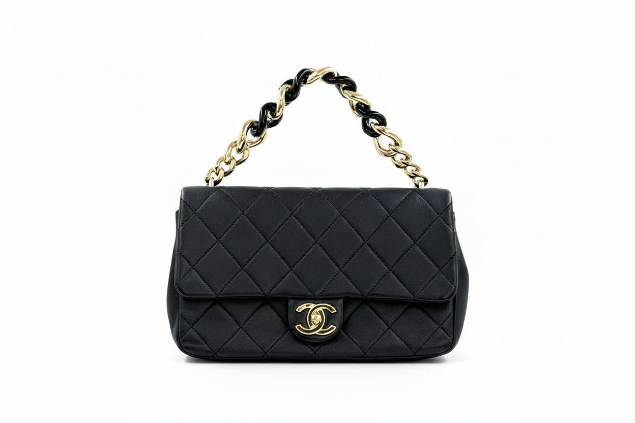 Pre-Owned Chanel Elegant Chain Flap Bag  - Authenticated
