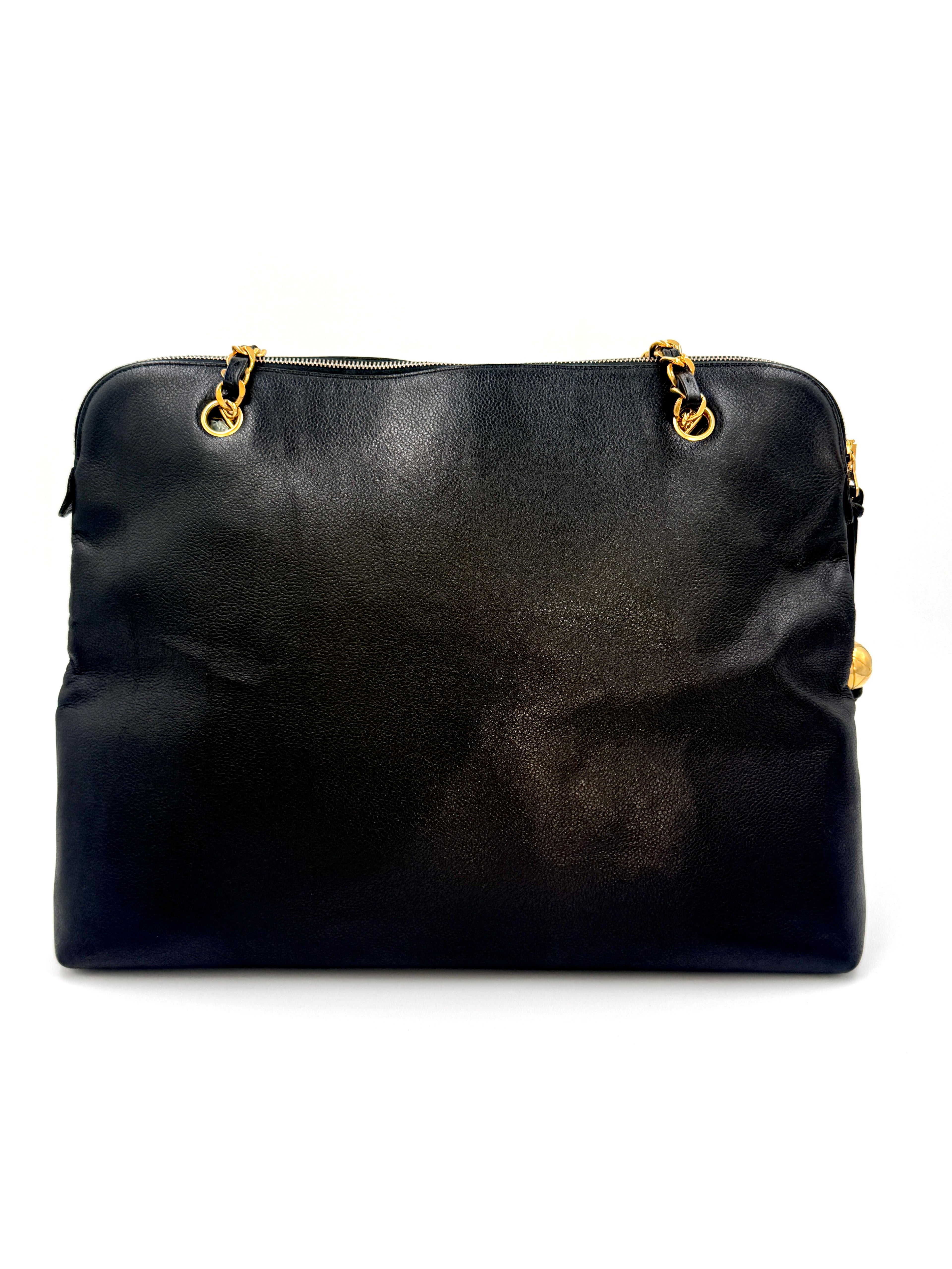Pre-Owned Chanel Caviar Leather CC Shoulder Bag Series 3 1994-1996 - Authenticated