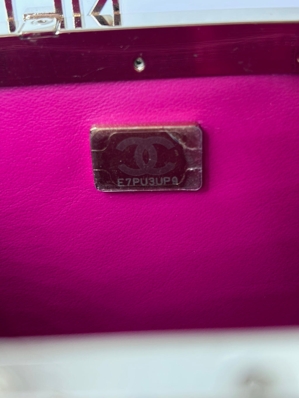 Pre-owned Chanel Quilted Cashmere Tweed Small Logo Vanity Case - Authenticated