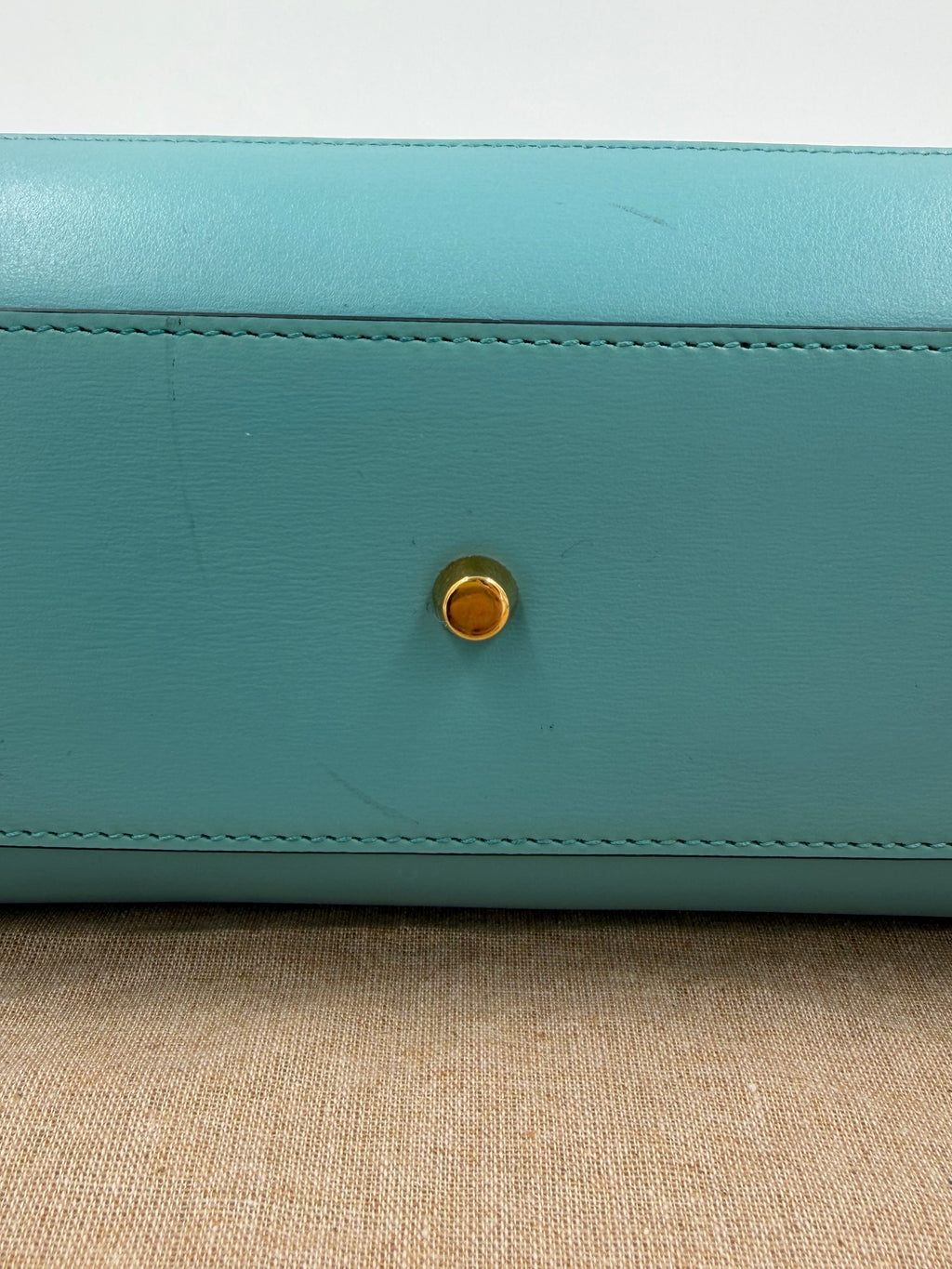 Pre-owned Gucci Jackie 1961 Medium Tote, Dusty Azure Calfskin - Authenticated