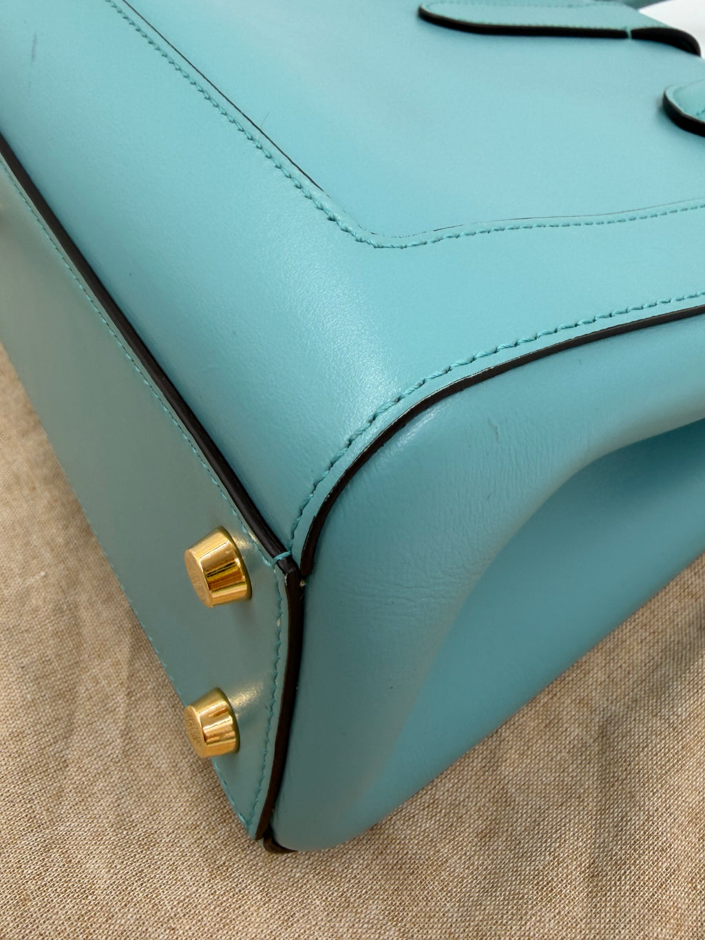Pre-owned Gucci Jackie 1961 Medium Tote, Dusty Azure Calfskin - Authenticated