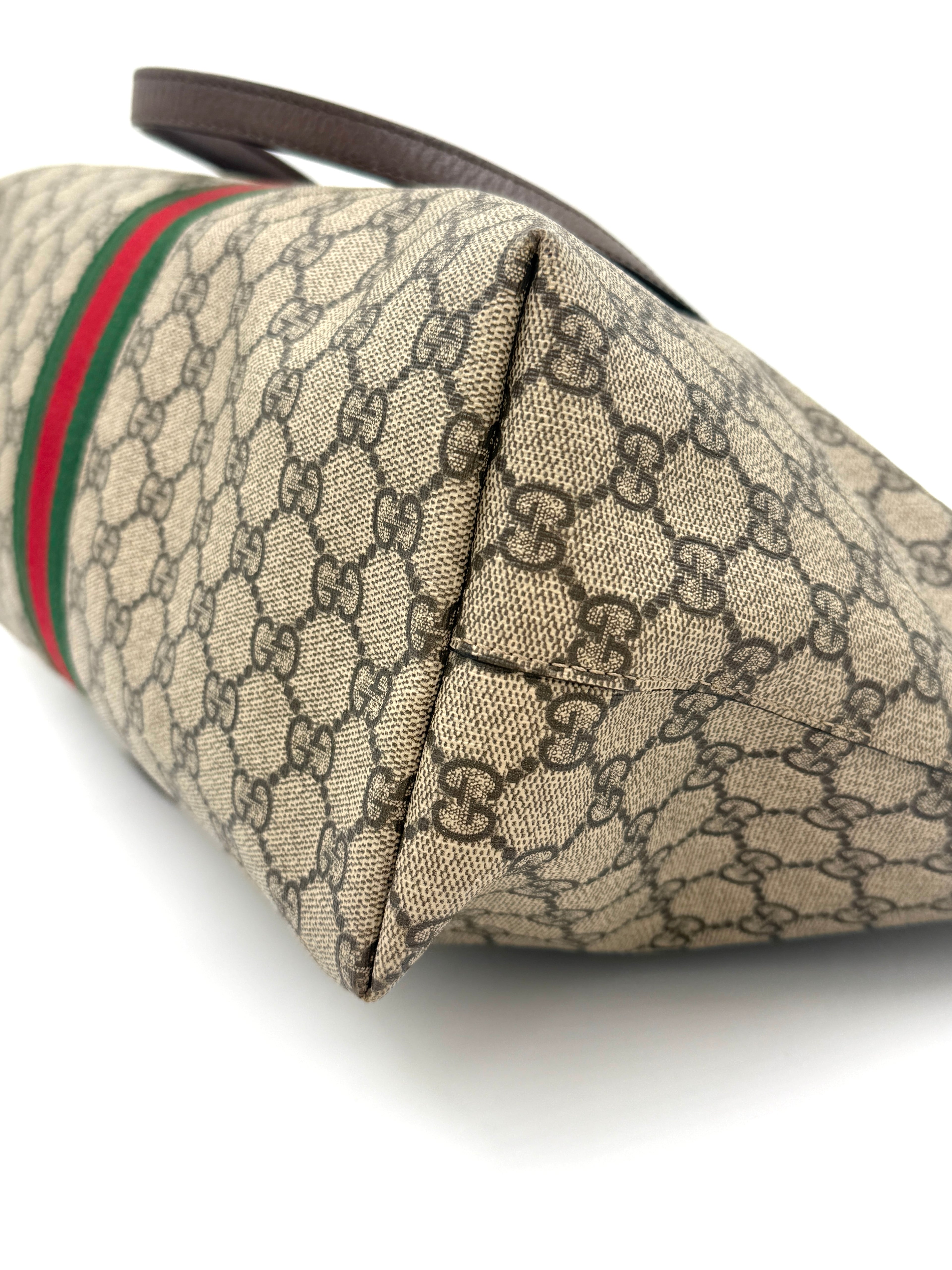 Pre-Owned Gucci GG Supreme Monogram Ophidia Large Tote - Authenticated