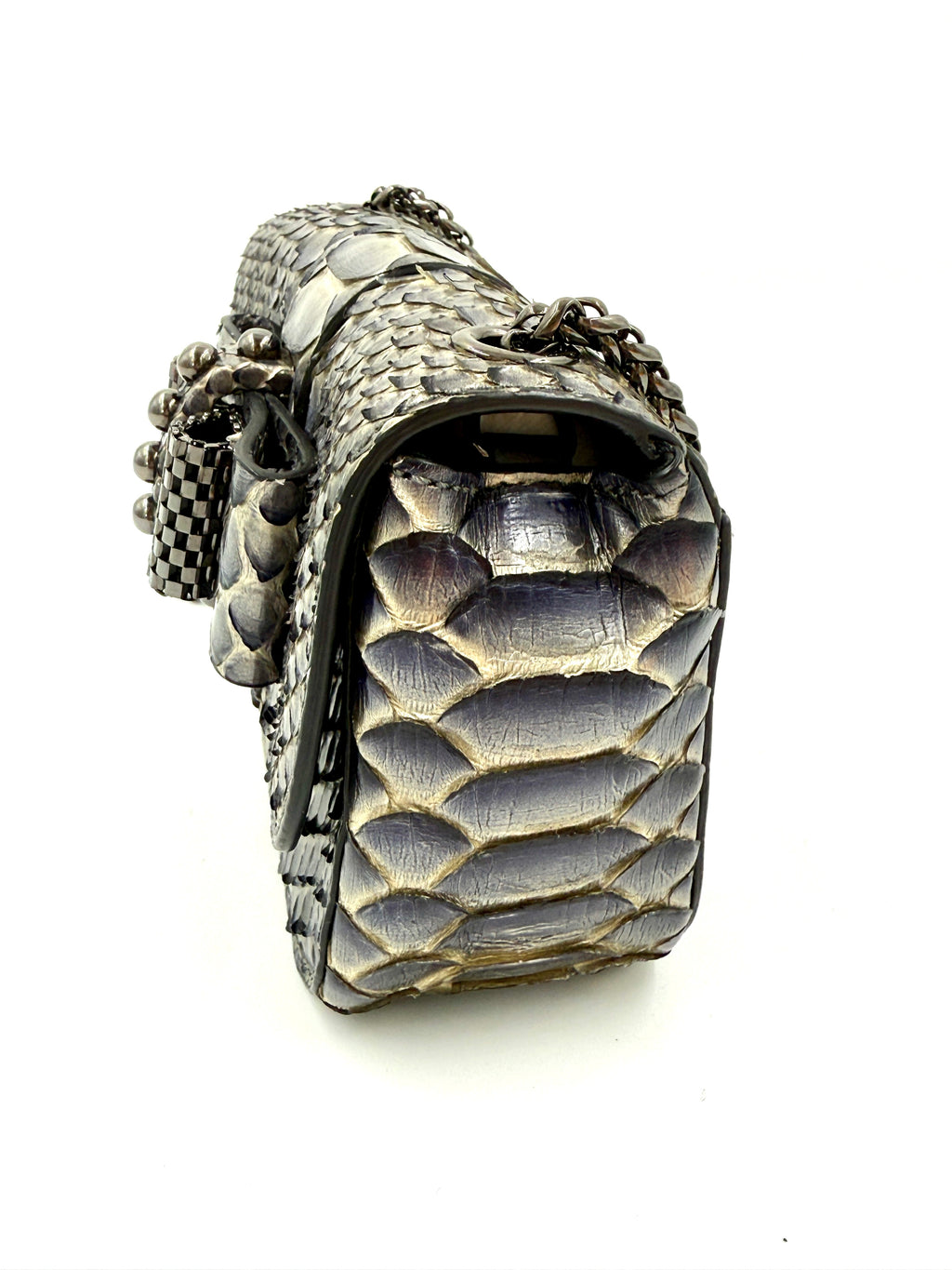Pre-Owned Christian Louboutin Sweet Charity Mini Python Shoulder Bag - Authenticated
