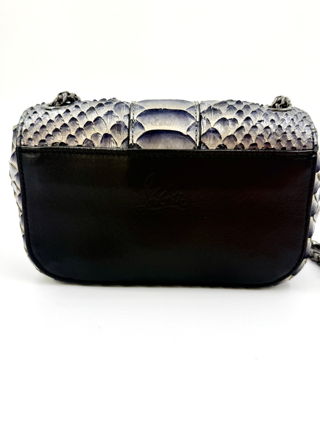 Pre-Owned Christian Louboutin Sweet Charity Mini Python Shoulder Bag - Authenticated