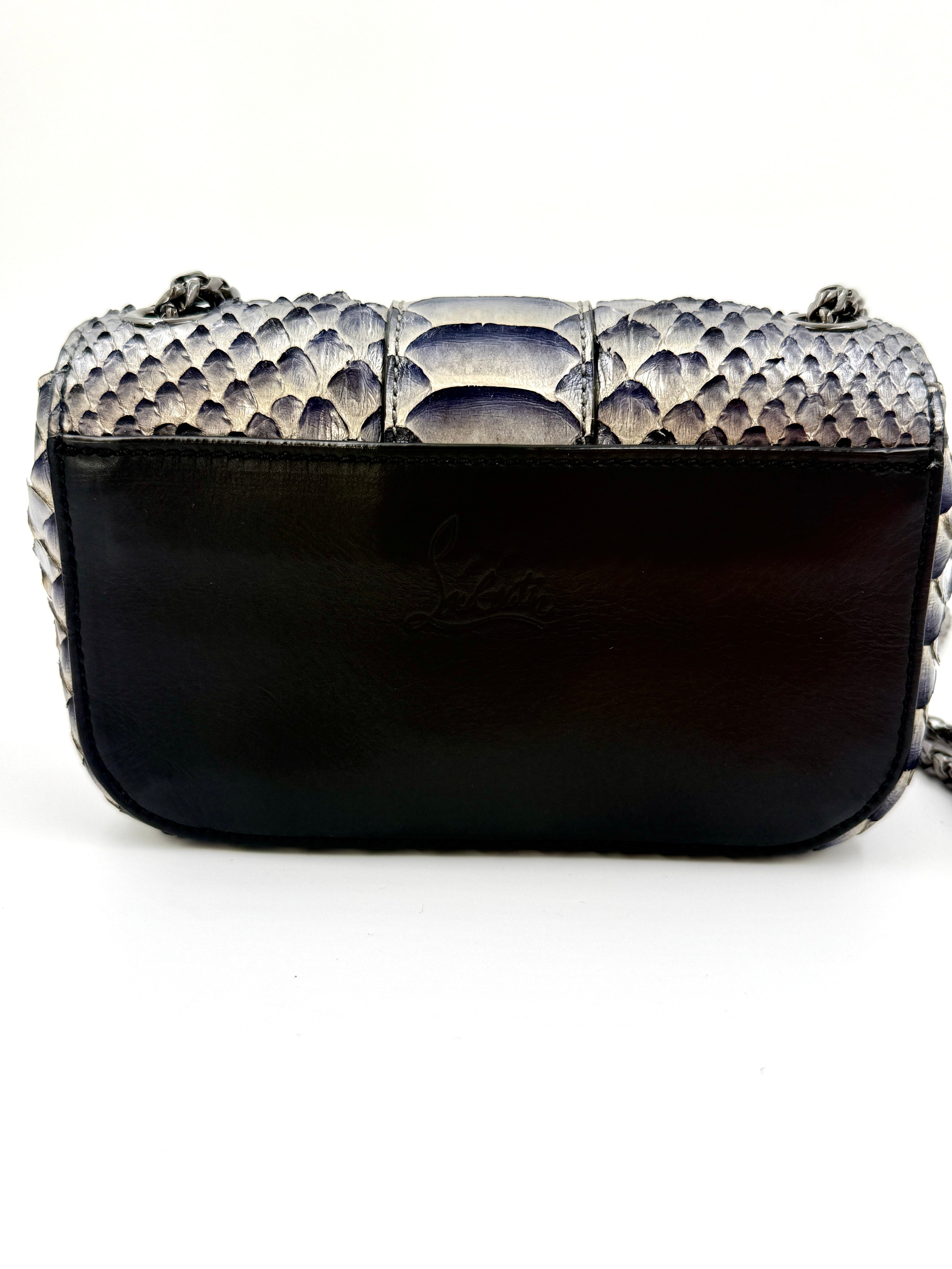 Pre-Owned Christian Louboutin Sweet Charity Mini Python Shoulder Bag - Authenticated