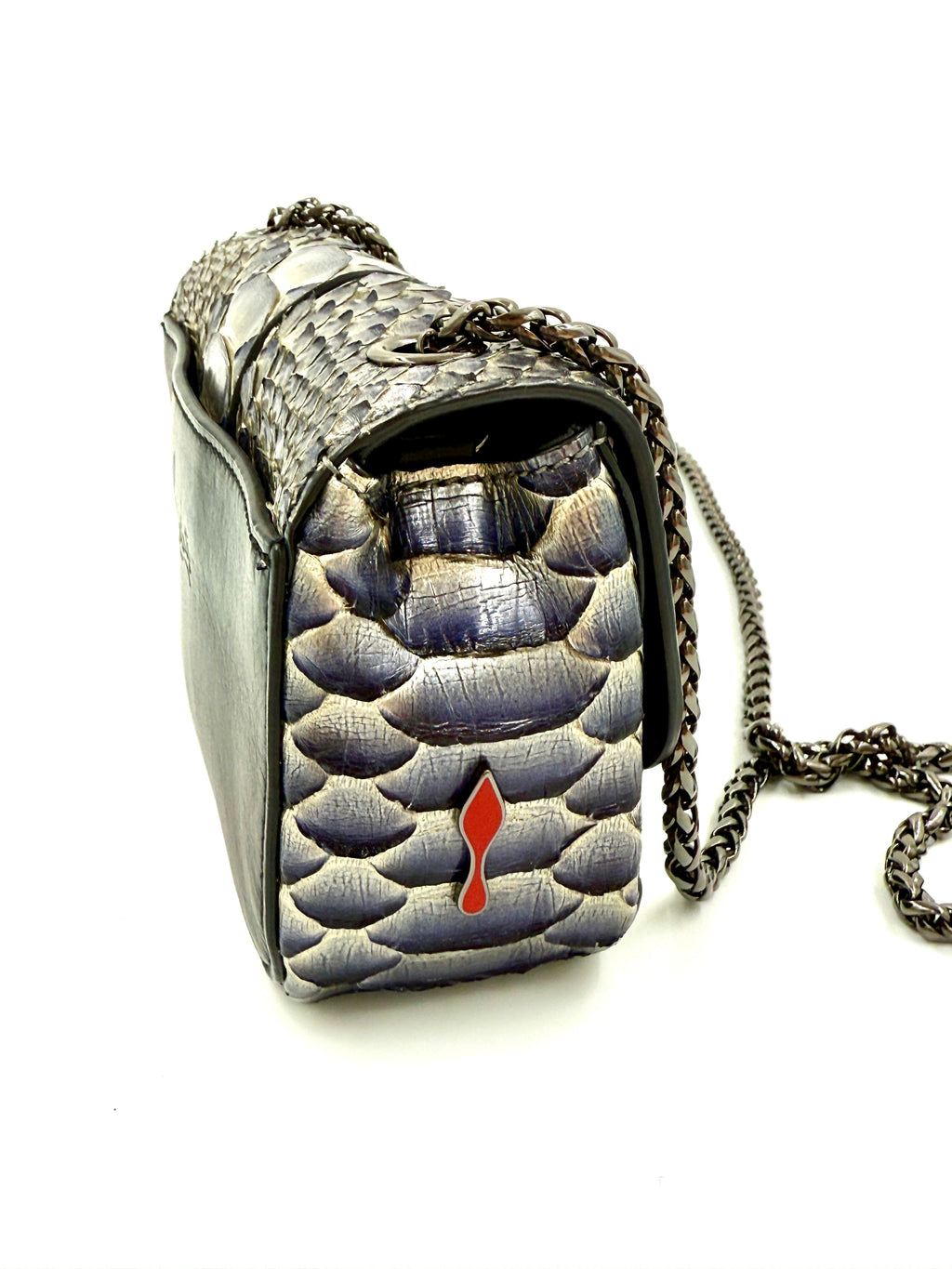 Pre-Owned Christian Louboutin Sweet Charity Mini Python Shoulder Bag - Authenticated