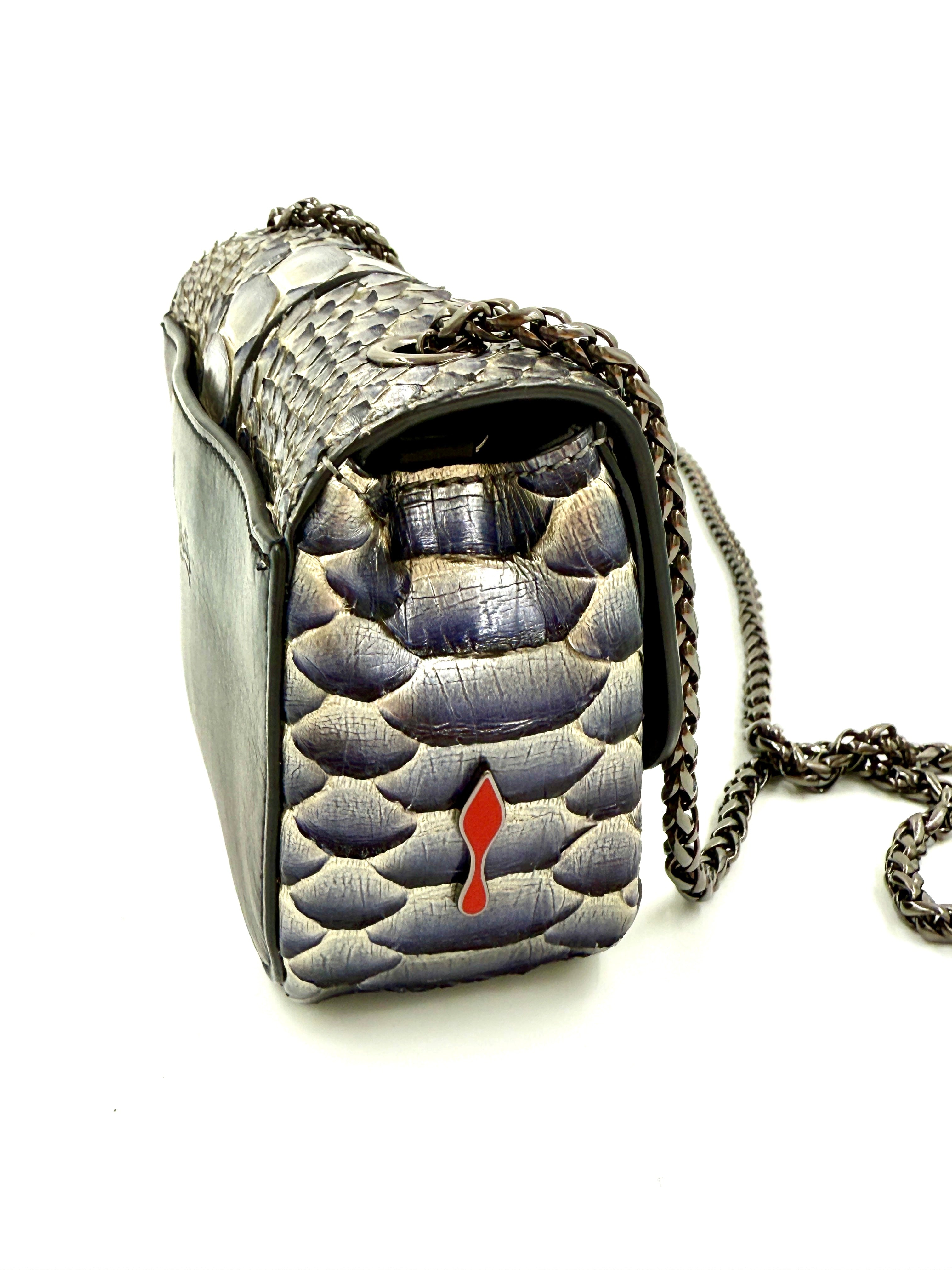 Pre-Owned Christian Louboutin Sweet Charity Mini Python Shoulder Bag - Authenticated