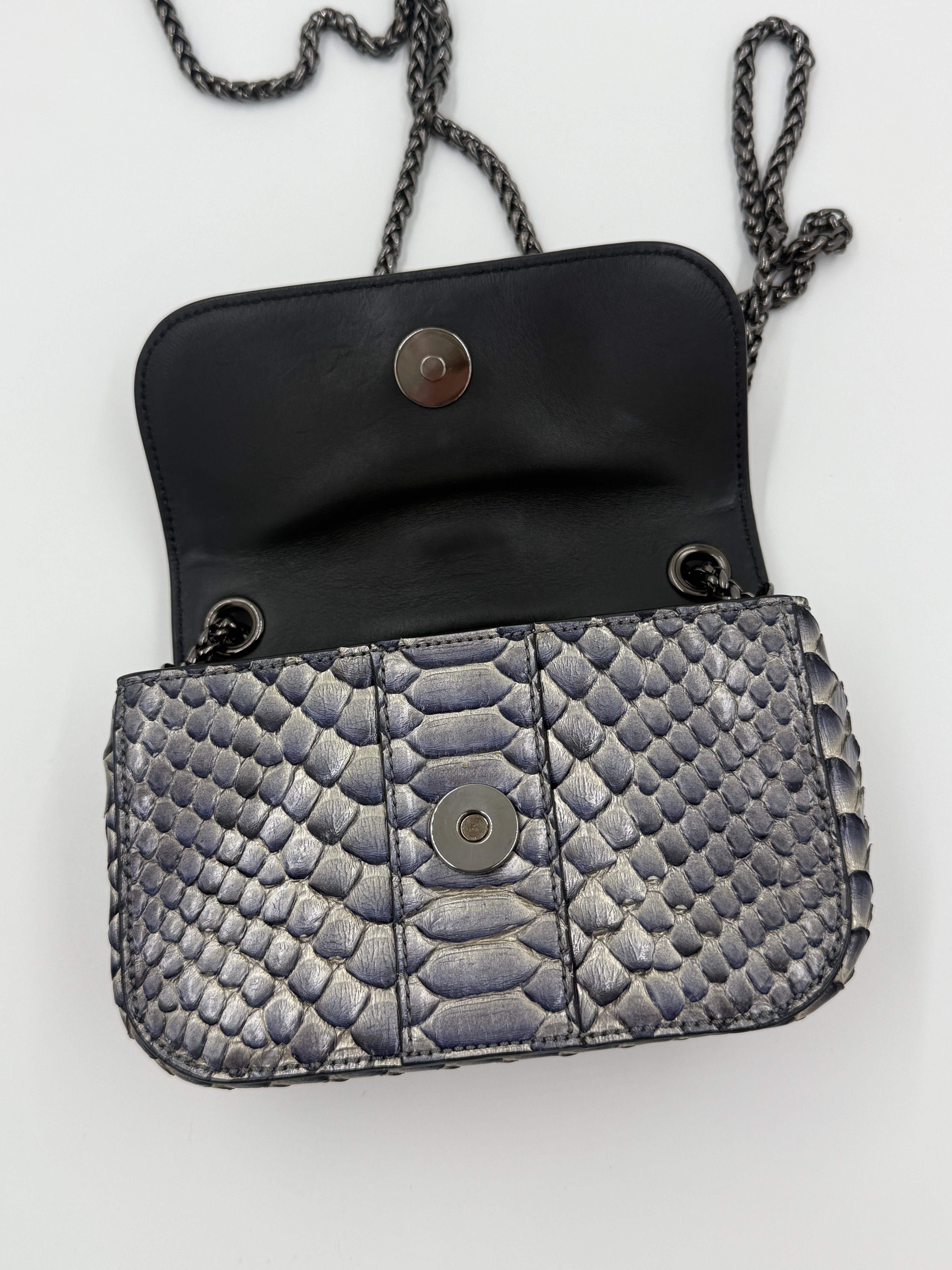 Pre-Owned Christian Louboutin Sweet Charity Mini Python Shoulder Bag - Authenticated