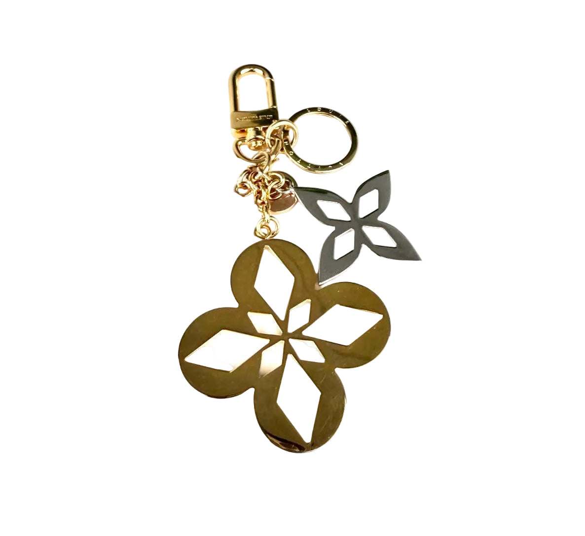 Pre-Owned Louis Vuitton Malletage Blossom Bag Charm Key Holder - Authenticated