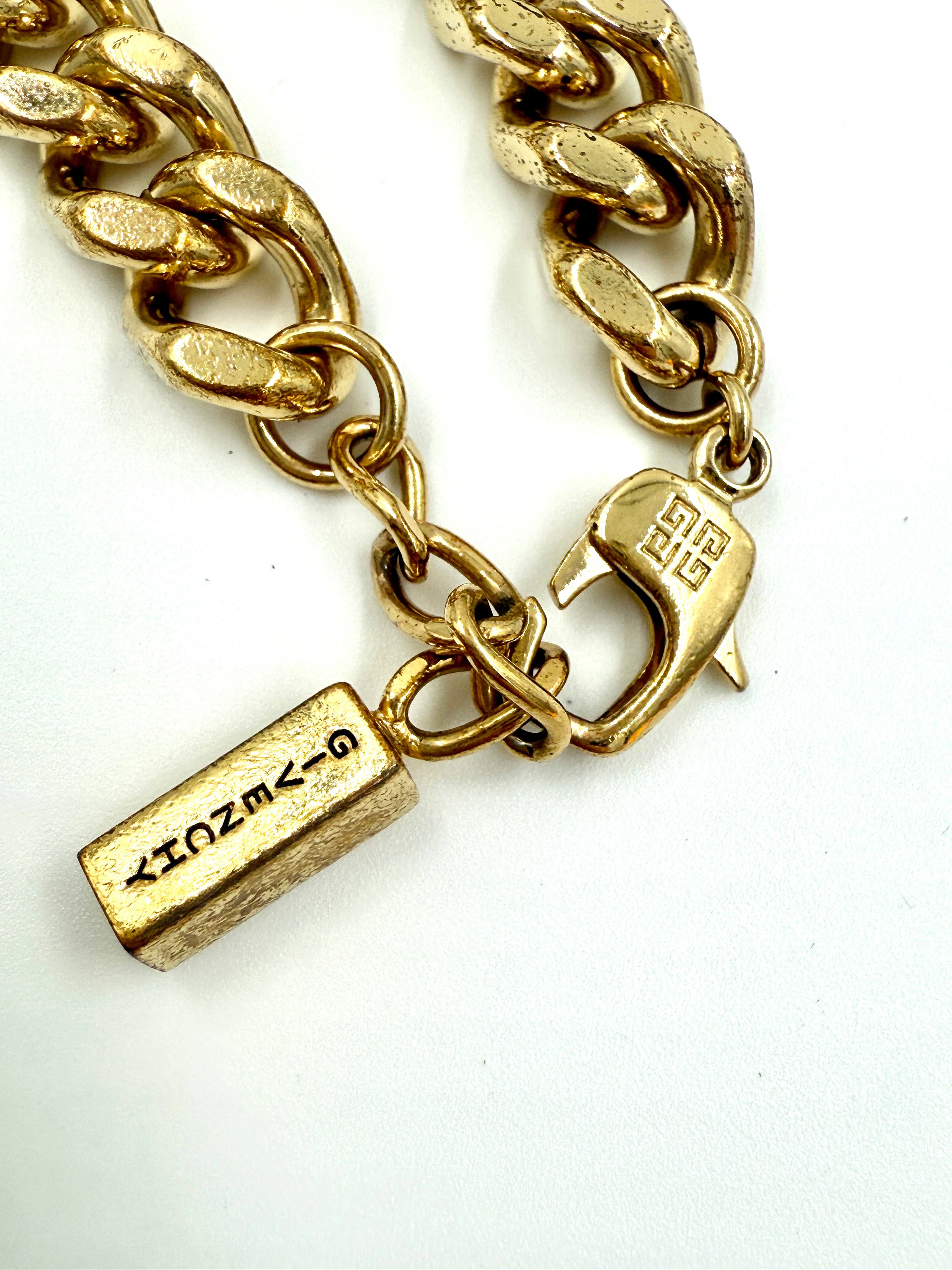 Pre-Owned Givenchy G-Chain Large Golden Bracelet - Authenticated