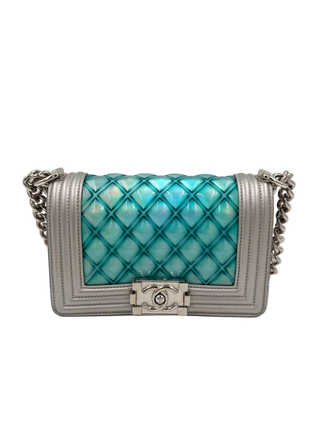 Pre-Owned Chanel Small Water Boy Flap Bag - Mermaid Iridescent - Authenticated
