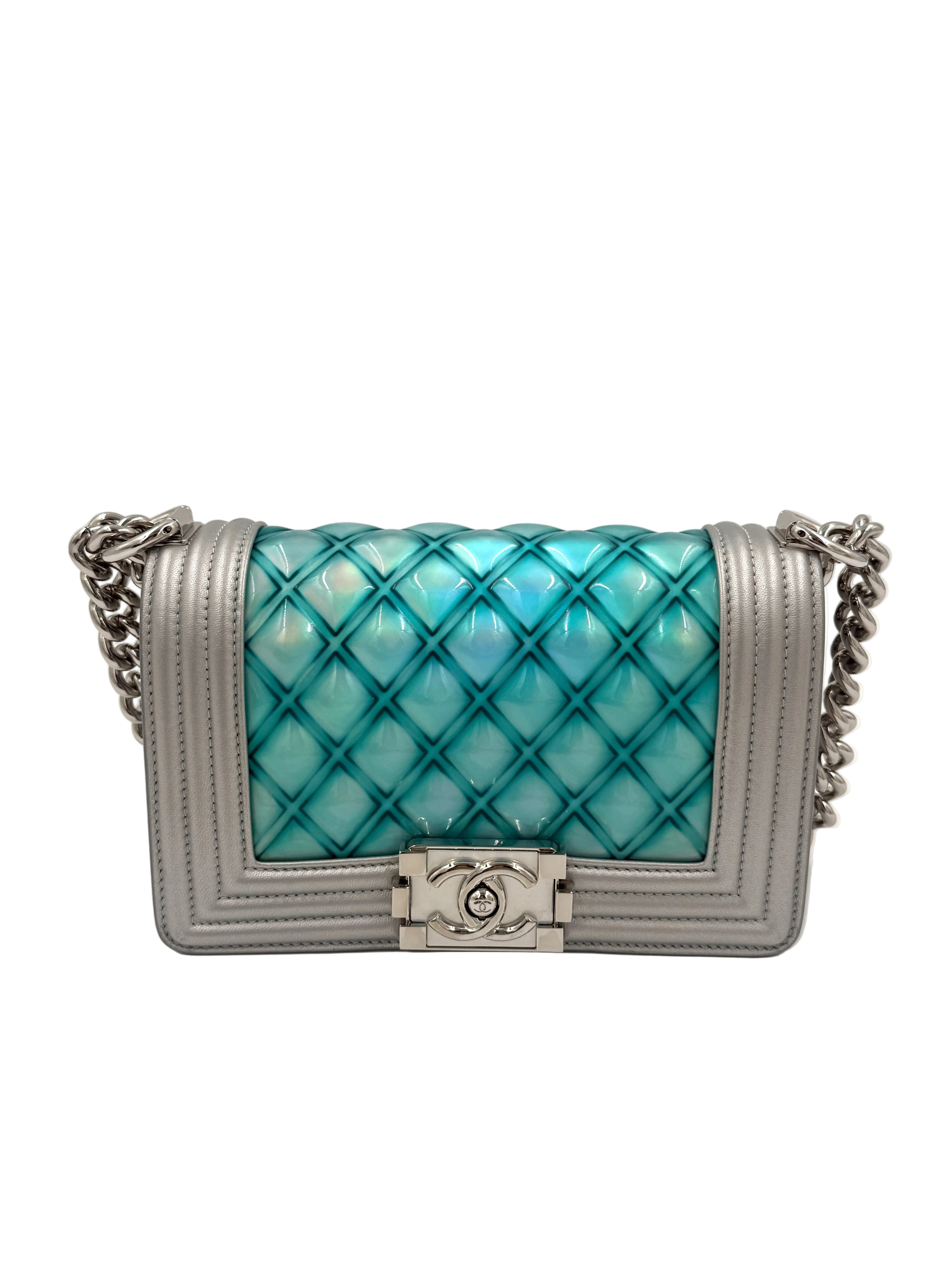 Pre-Owned Chanel Small Water Boy Flap Bag - Mermaid Iridescent - Authenticated