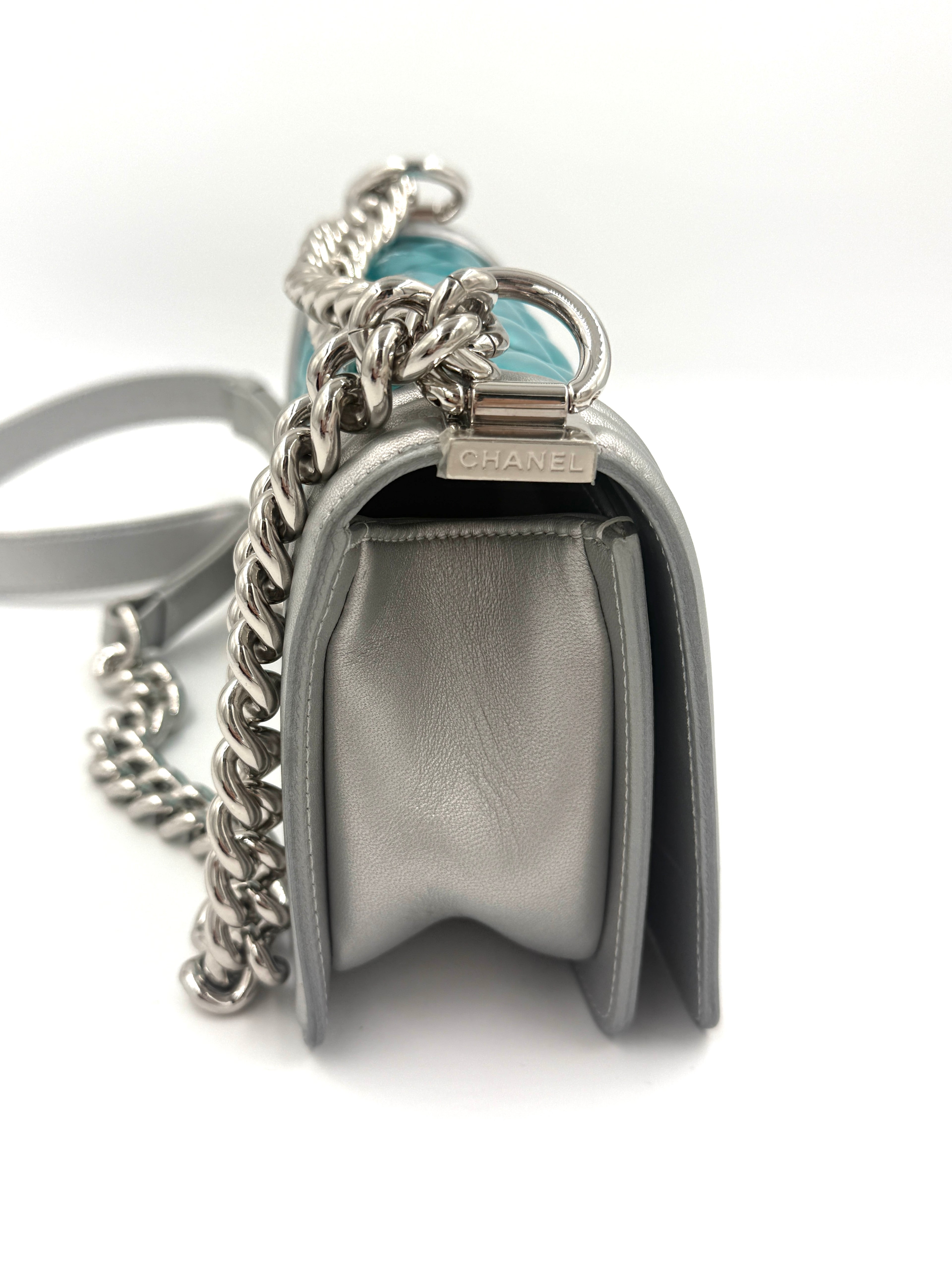 Pre-Owned Chanel Small Water Boy Flap Bag - Mermaid Iridescent - Authenticated