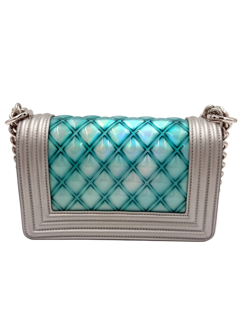 Pre-Owned Chanel Small Water Boy Flap Bag - Mermaid Iridescent - Authenticated