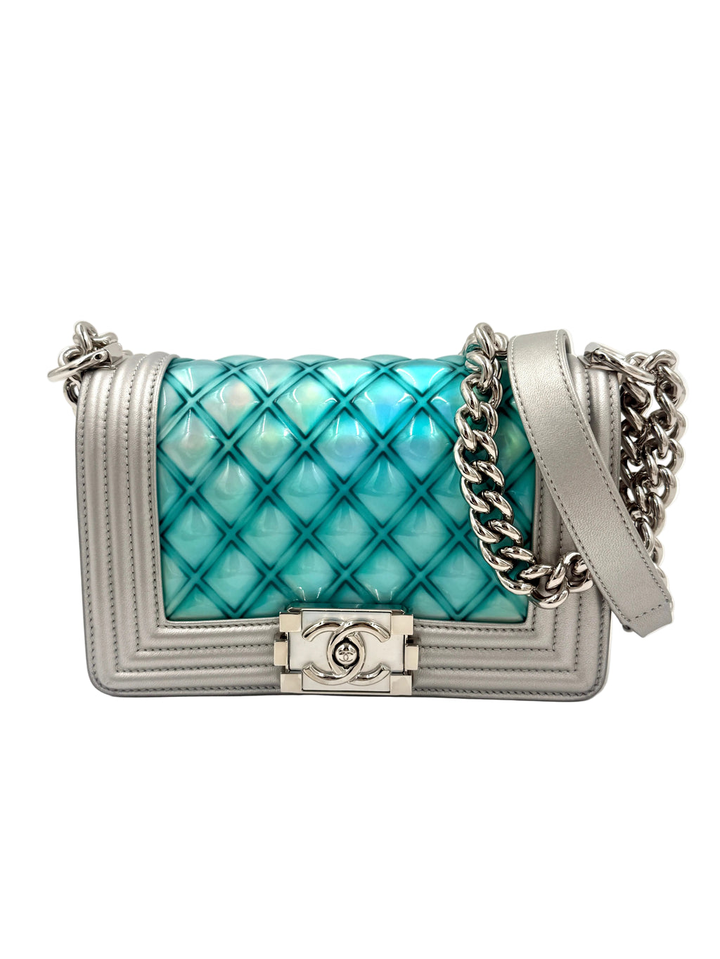 Pre-Owned Chanel Small Water Boy Flap Bag - Mermaid Iridescent - Authenticated