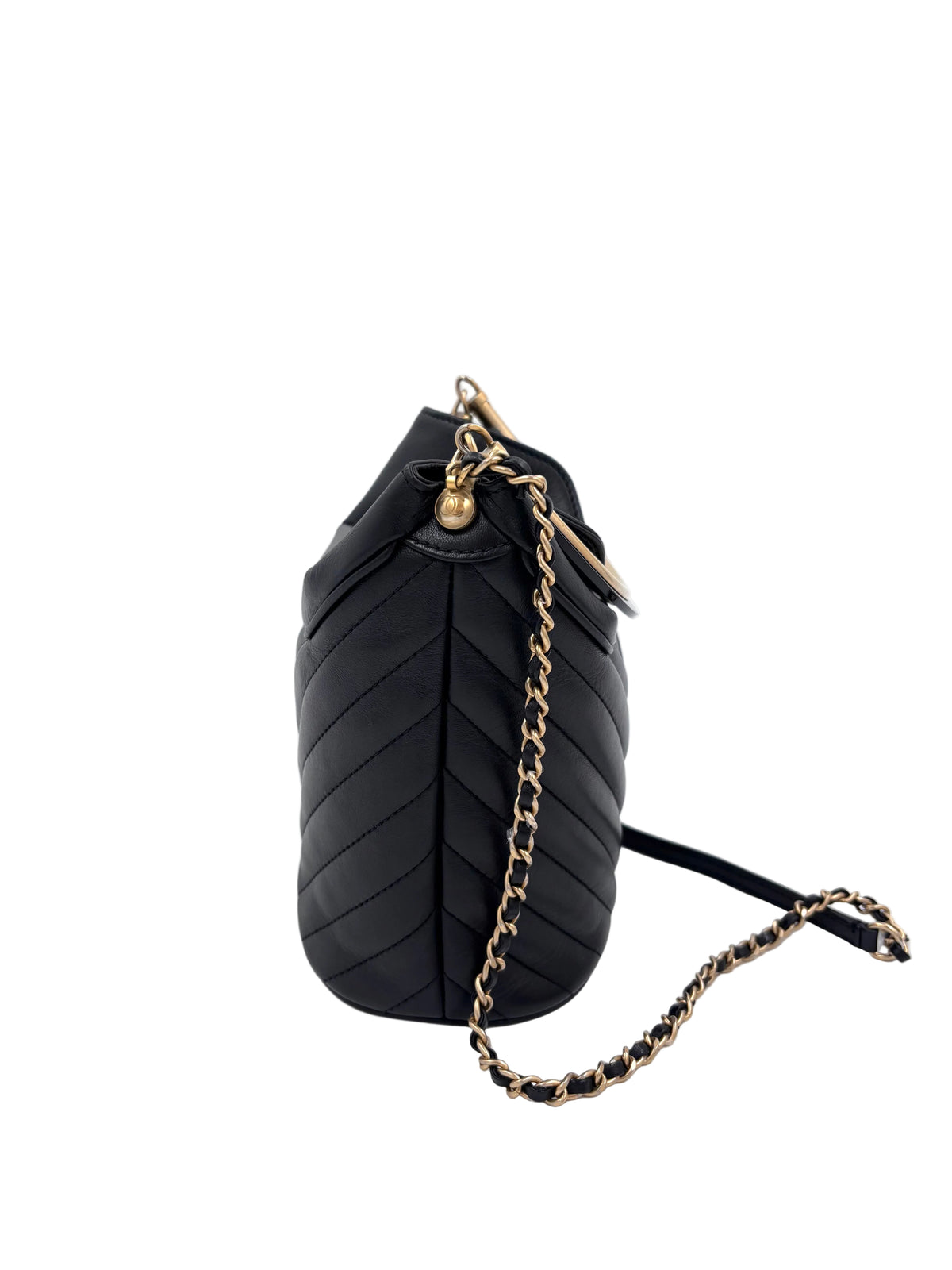 Pre-owned Chanel Handle with Chic Bucket Bag - Authenticated