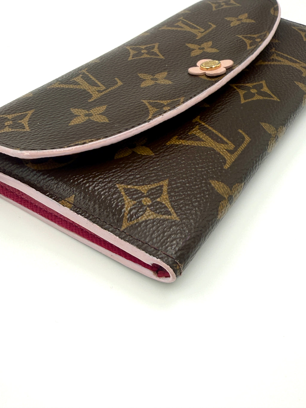 Pre-Owned LOUIS VUITTON Monogram Bloom Flower Emilie Wallet Chain and Insert - Authenticated