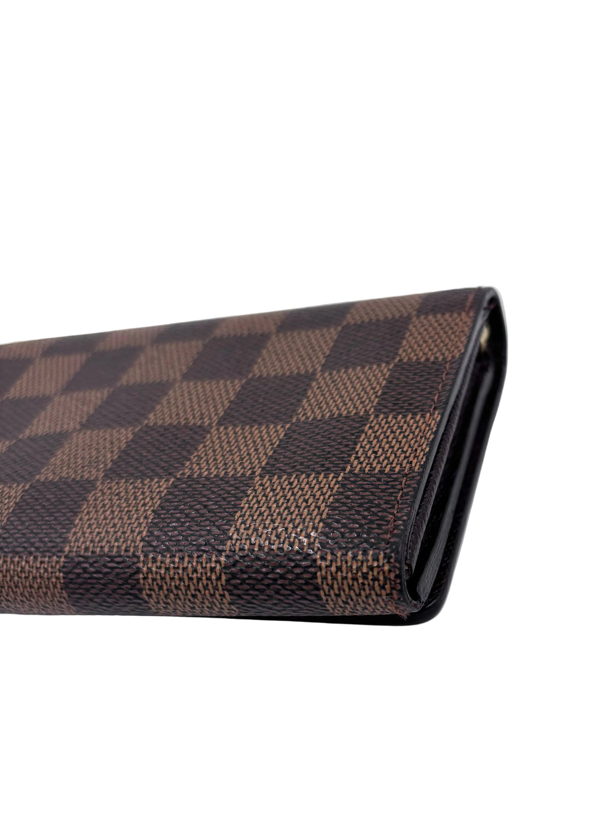 Pre-owned Louis Vuitton Damier Ebene Porte-Monnaie Billets Trésor Wallet