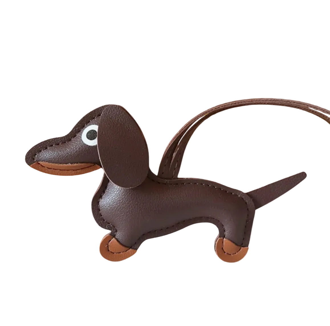 Brown Dachshund Bag Charm
