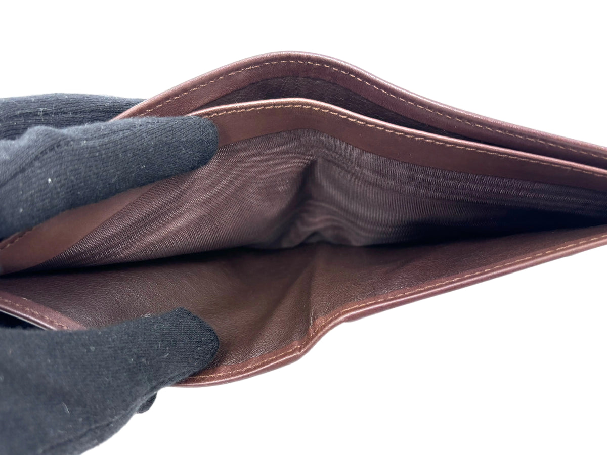 Pre-owned Gucci Burgundy Bifold Leather Wallet