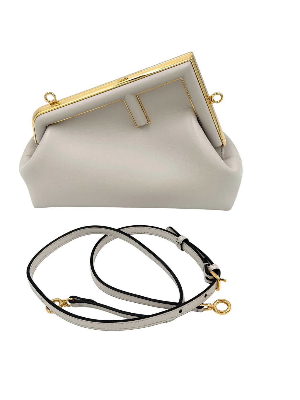 Pre-Owned Fendi First Bag 2-Way Clutch Shoulder Bag Like New - Authenticated