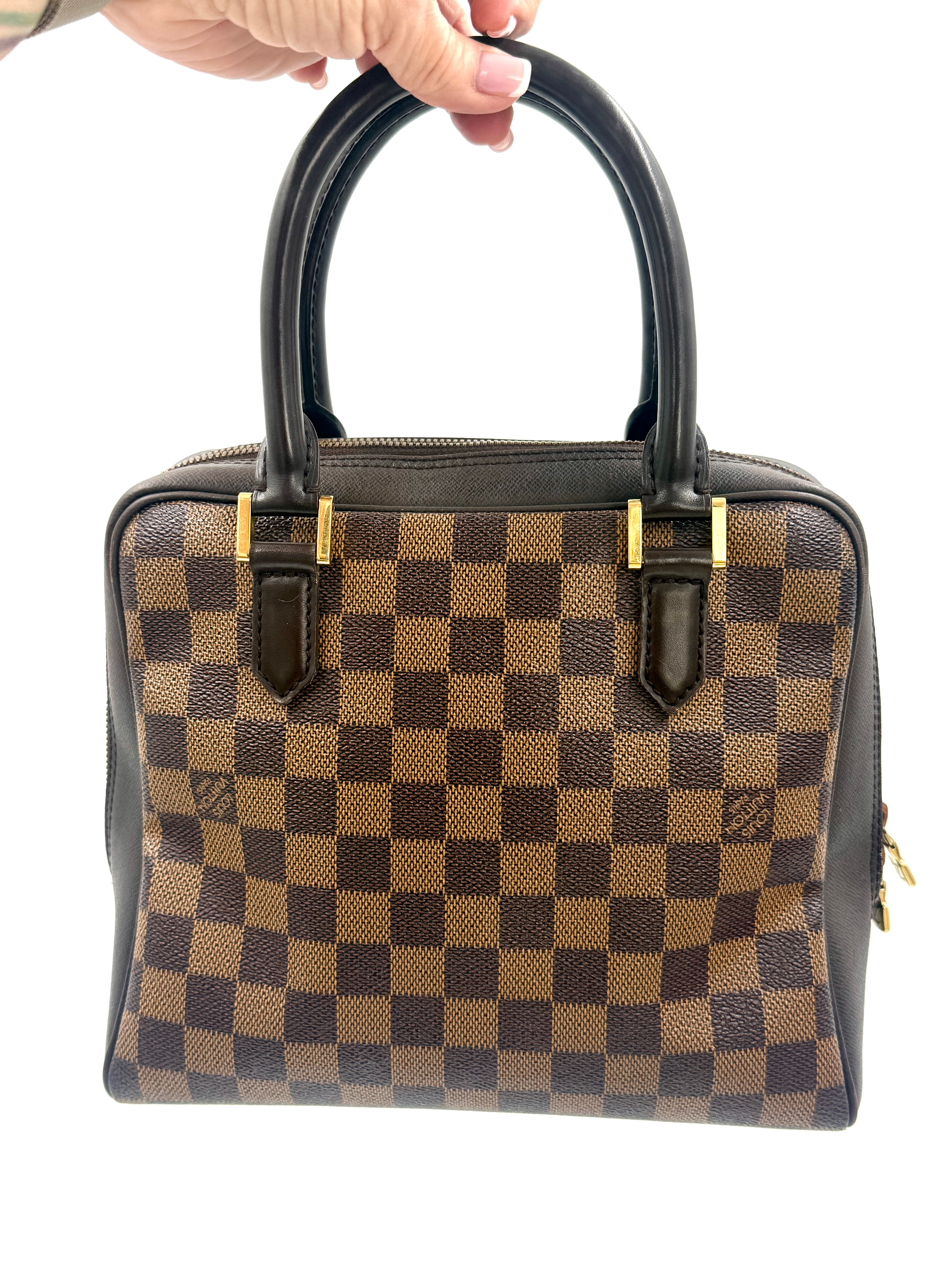 Pre-Owned Louis Vuitton Damier Ebene Brera Top-Handle Bag - Authenticated