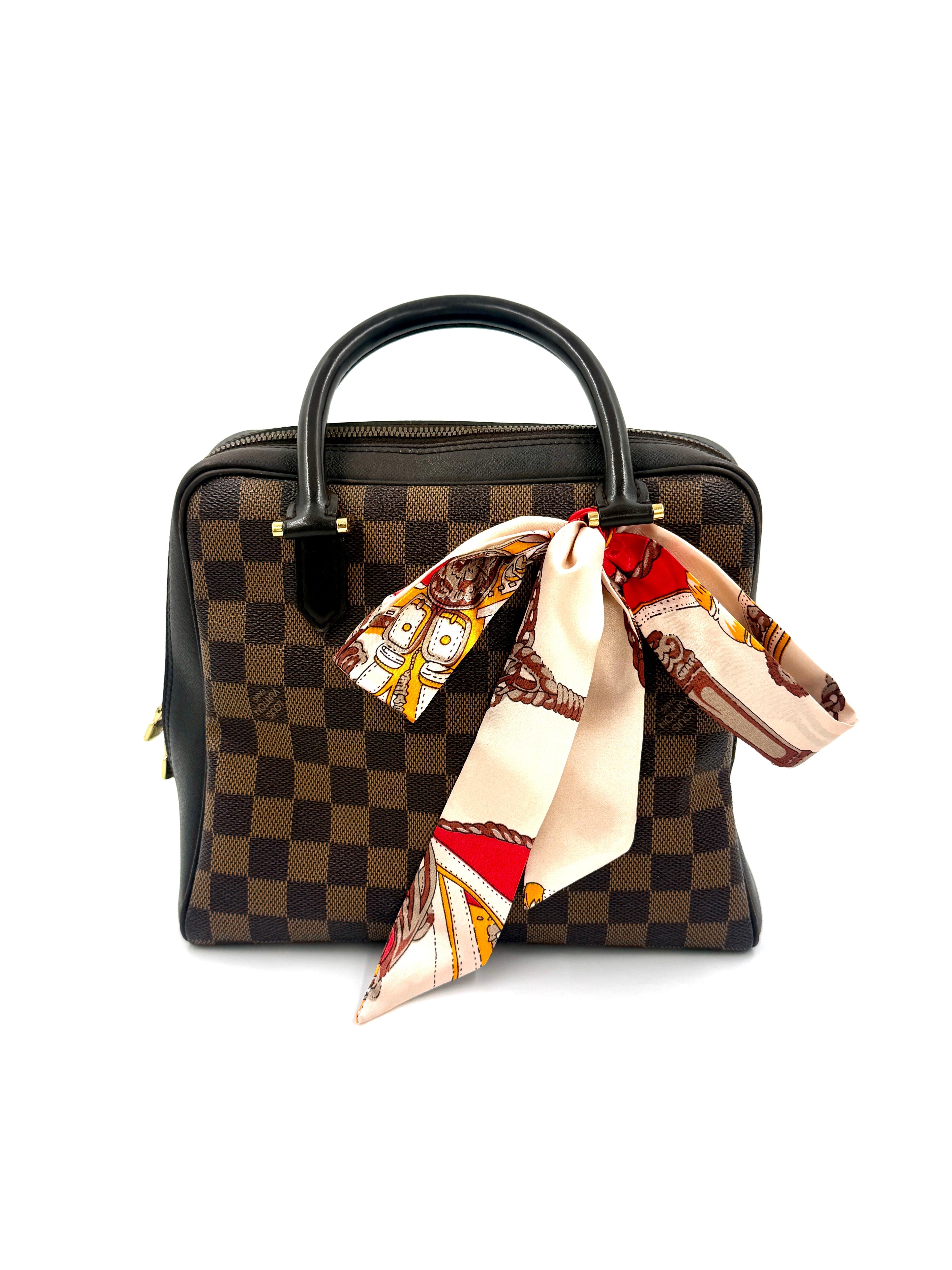Pre-Owned Louis Vuitton Damier Ebene Brera Top-Handle Bag - Authenticated