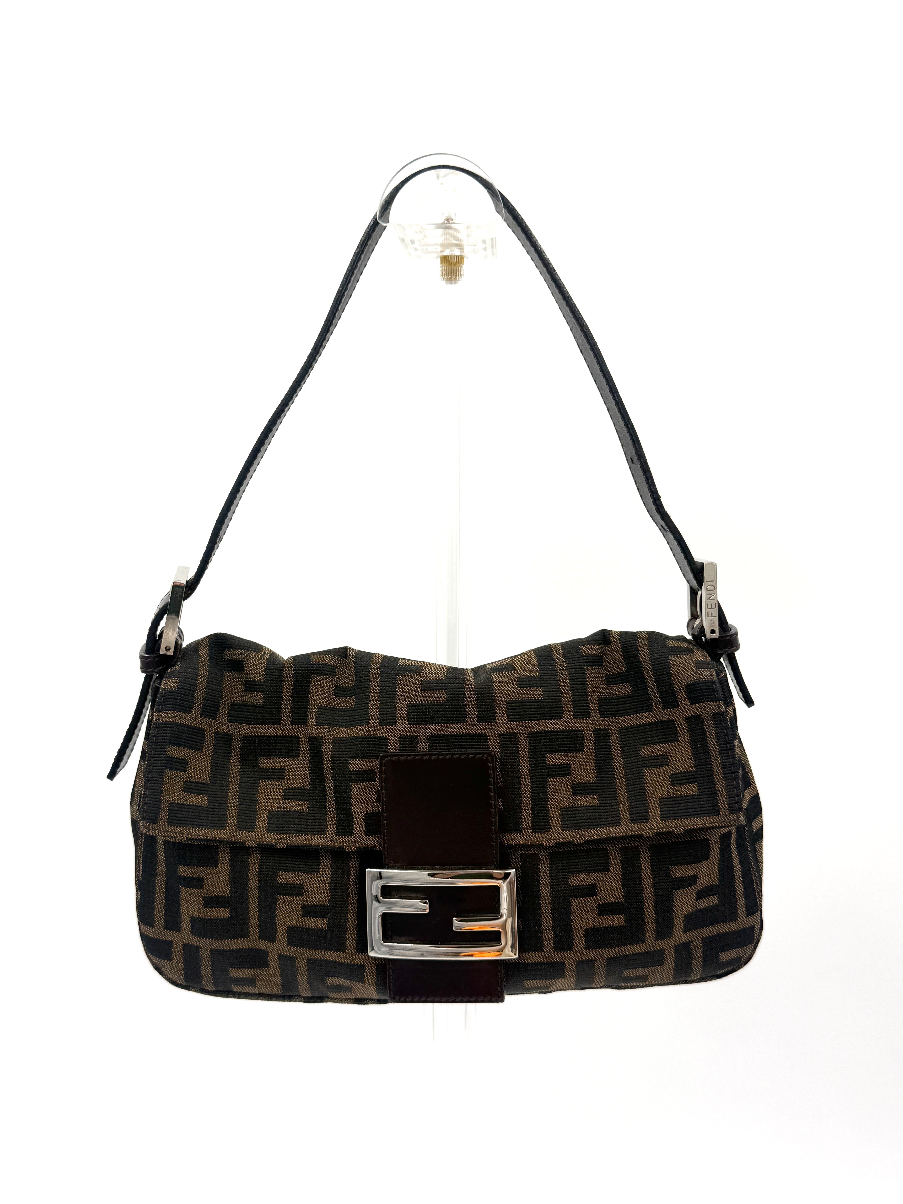 Pre-Owned Fendi Baguette Classic Zucca Print Fendi Monogram - Authenticated