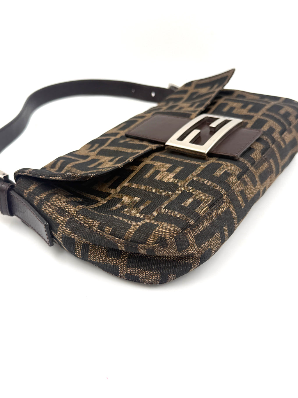 Pre-Owned Fendi Baguette Classic Zucca Print Fendi Monogram - Authenticated